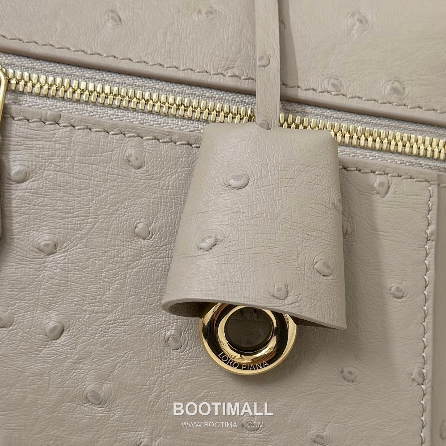 Loro Piana Extra Bag L23 Top Handle Bag FAQ2126 로로피아나 엑스트라 백 L23 토트백 오스트리치 엠보싱 카프스킨 23cm 8