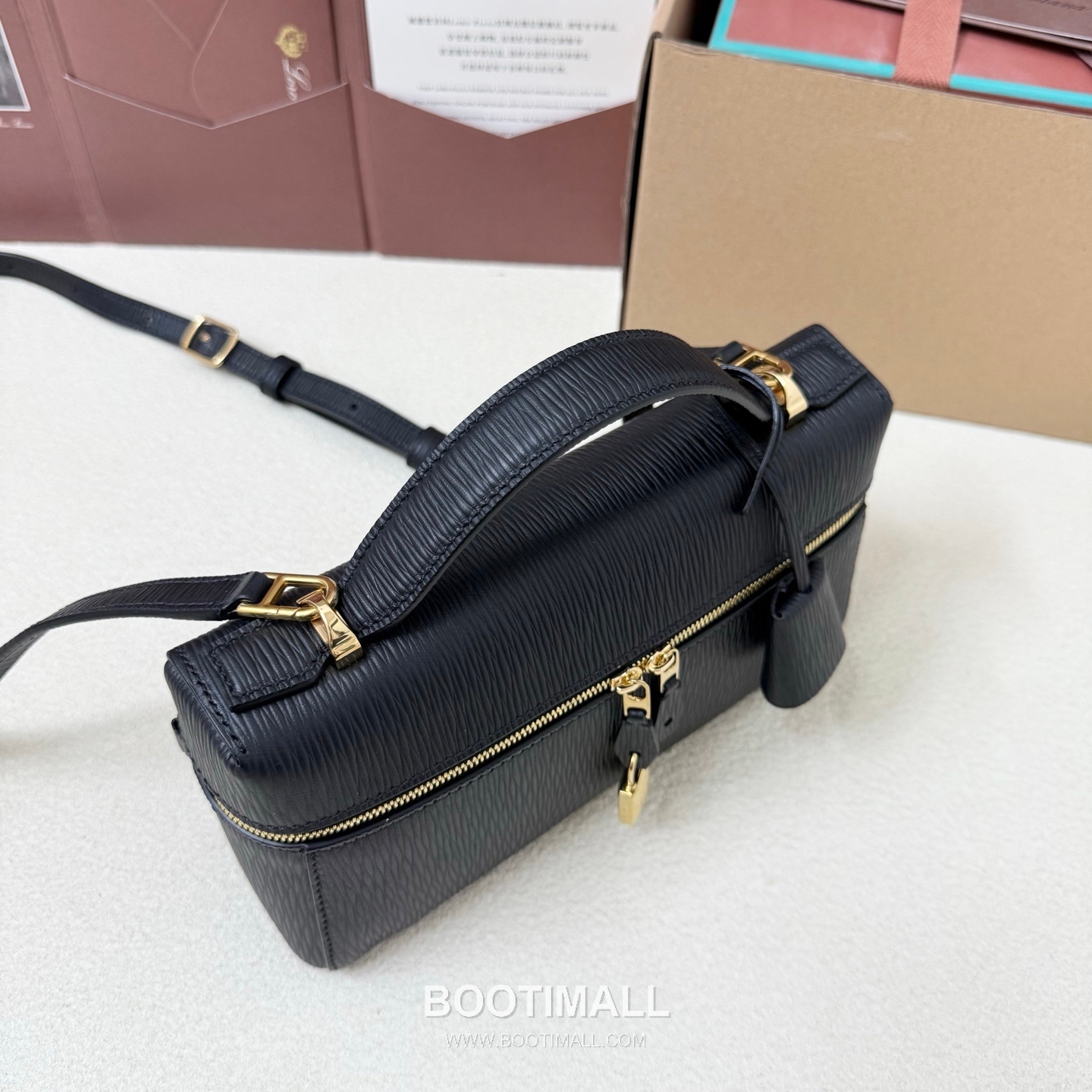 Loro Piana Extra Bag L23 Top Handle Bag FAQ2126 로로피아나 엑스트라 백 L23 토트백 그레인 카프스킨 23cm 4