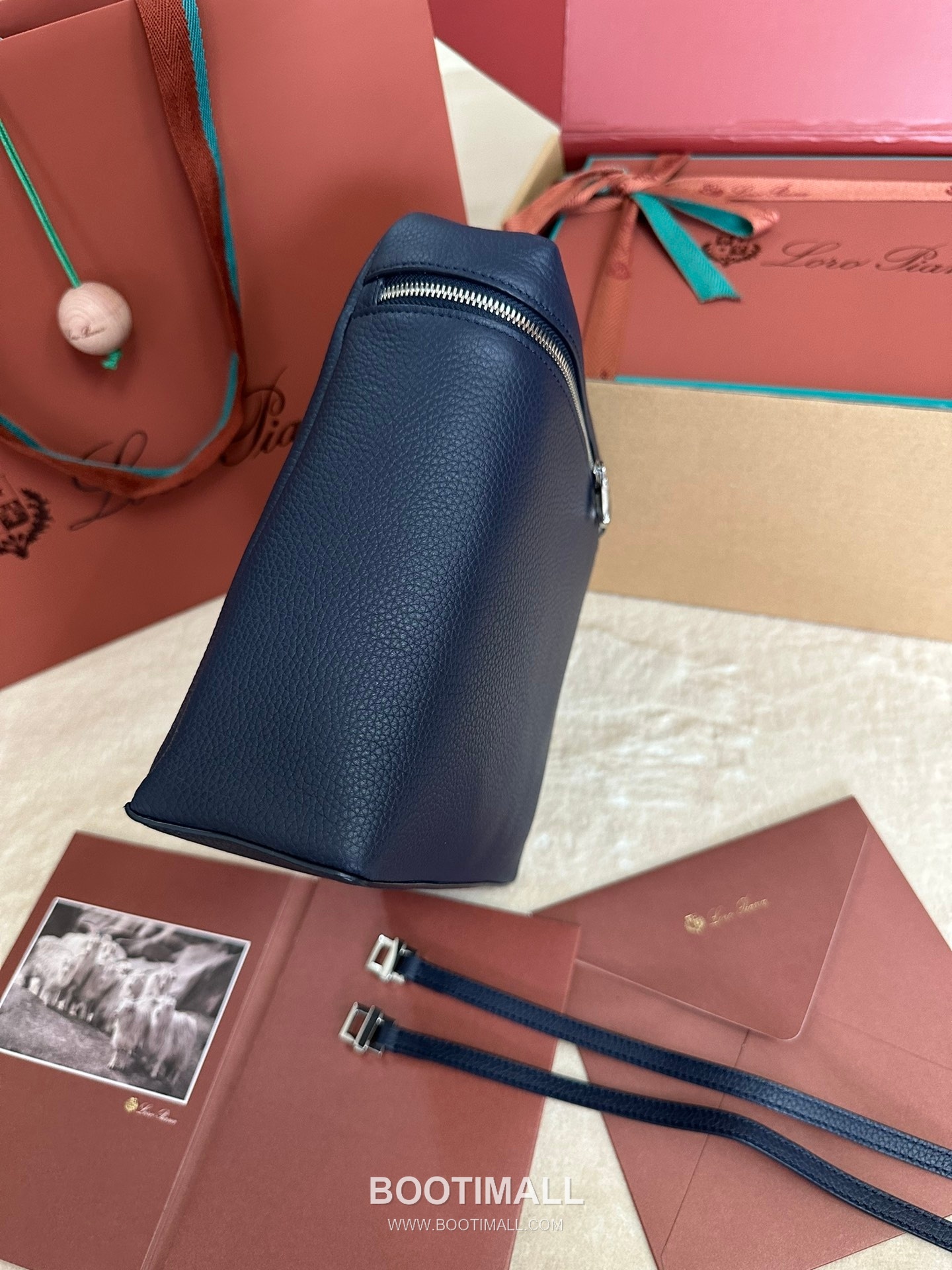 Loro Piana Extra Pocket Backpack FAM6491 로로피아나 엑스트라 포켓 백팩 카프스킨 23.5cm 5