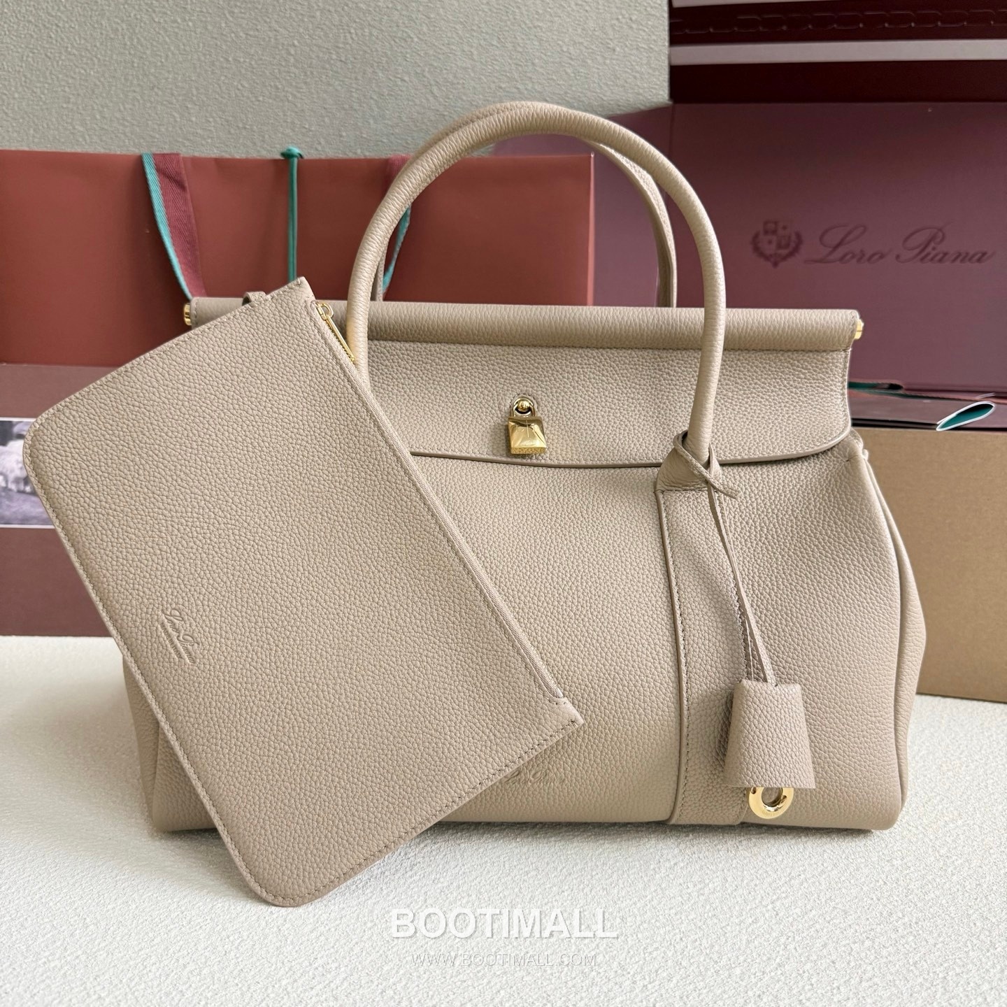 Loro Piana Loom L32 Medium Top Handle Bag 로로피아나 룸 L32 미디엄 토트백 카프스킨 33cm 2