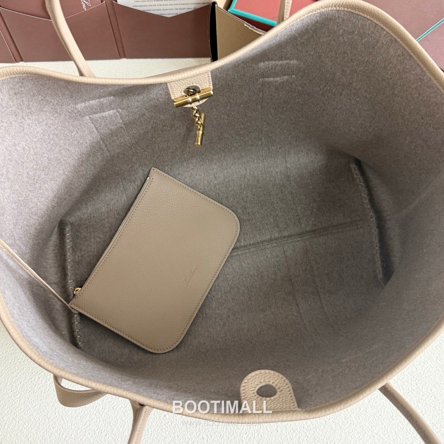 Loro Piana Ghiera Shopper Large Tote Bag FAO7463 로로피아나 기에라 쇼퍼 라지 토트백 그레인 카프스킨 40cm 9