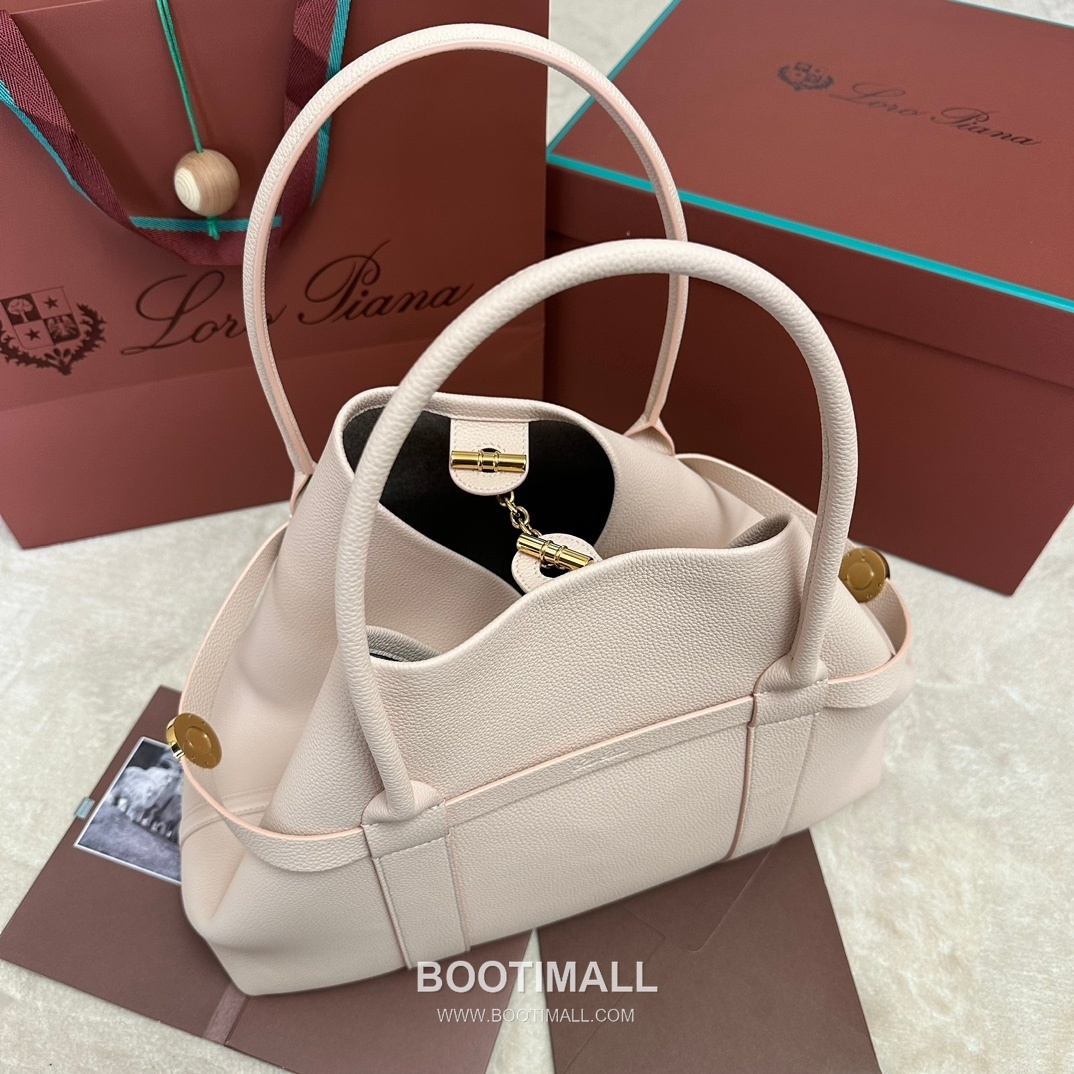 Loro Piana Ghiera Shopper Large Tote Bag FAO7463 로로피아나 기에라 쇼퍼 라지 토트백 그레인 카프스킨 40cm 2
