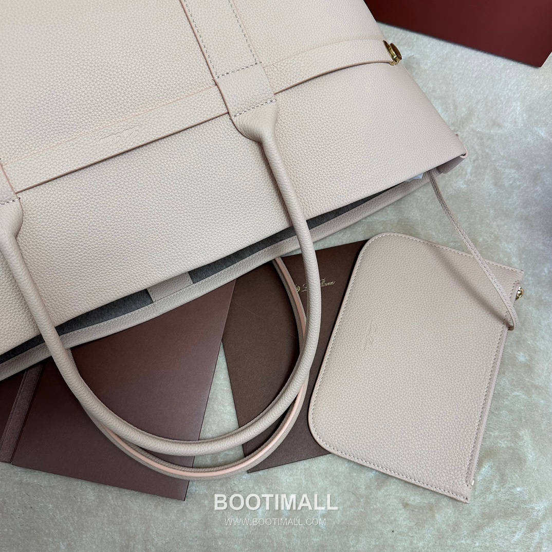 Loro Piana Ghiera Shopper Large Tote Bag FAO7463 로로피아나 기에라 쇼퍼 라지 토트백 그레인 카프스킨 40cm 5