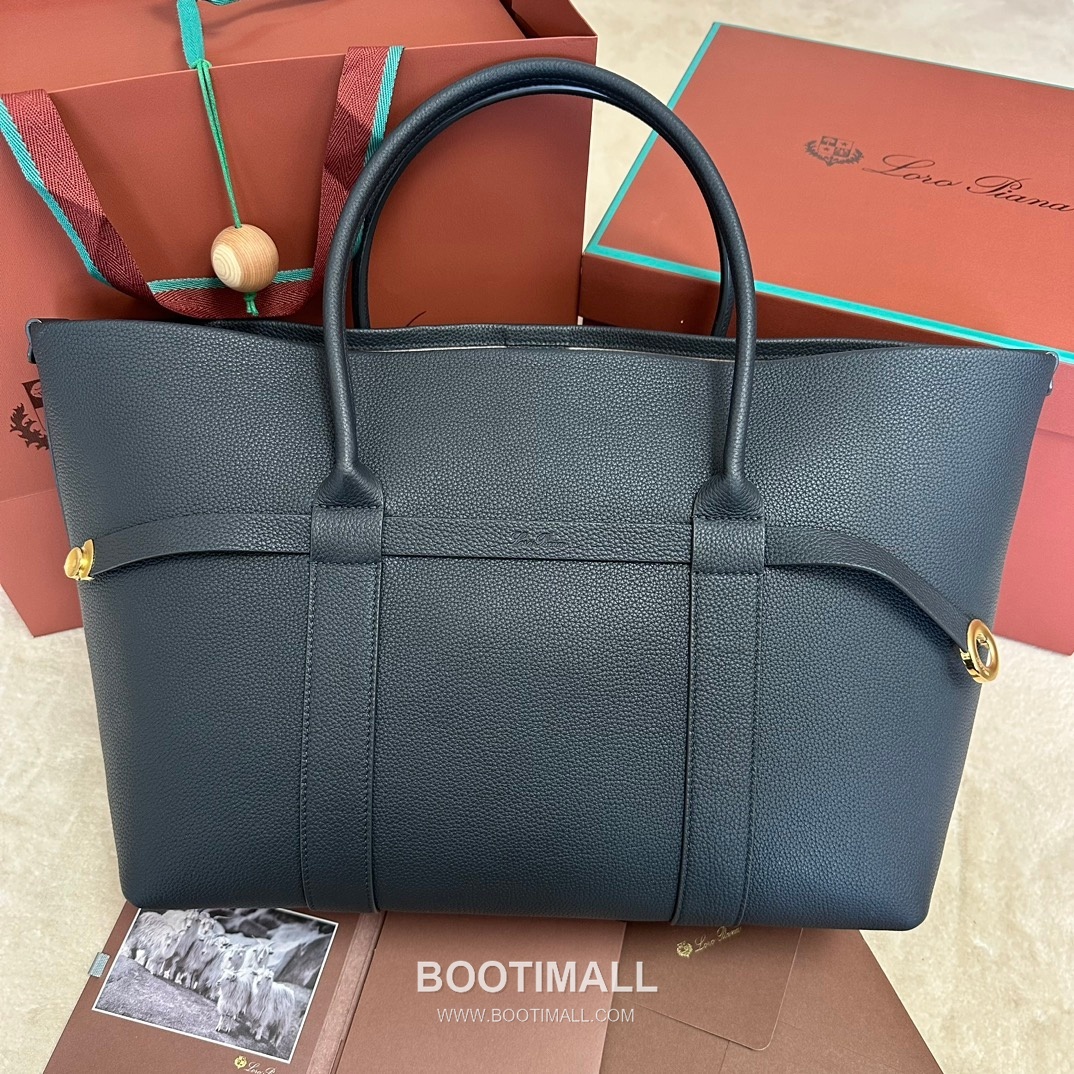 Loro Piana Ghiera Shopper Large Tote Bag FAO7463 로로피아나 기에라 쇼퍼 라지 토트백 그레인 카프스킨 40cm 1