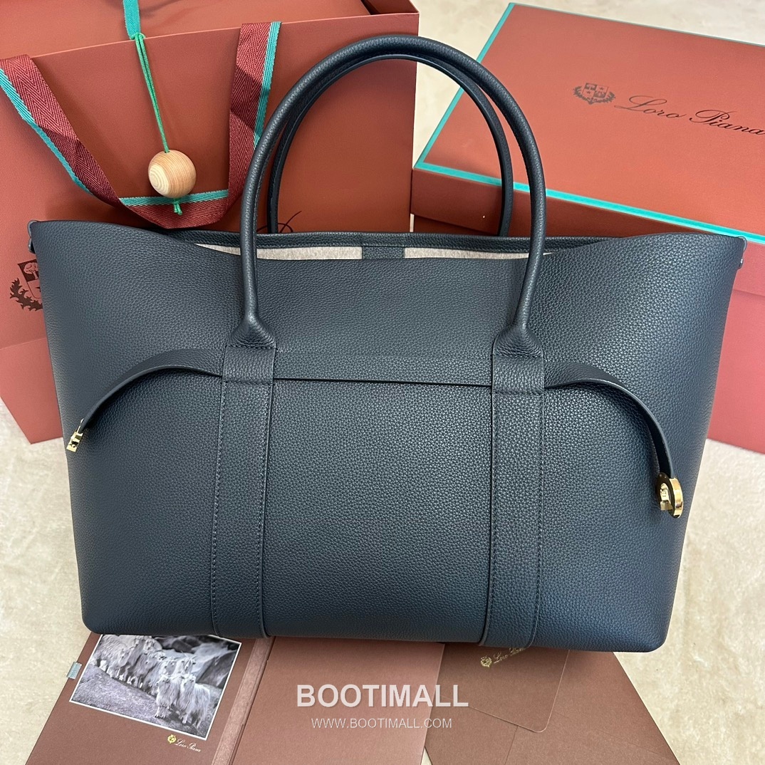 Loro Piana Ghiera Shopper Large Tote Bag FAO7463 로로피아나 기에라 쇼퍼 라지 토트백 그레인 카프스킨 40cm 3