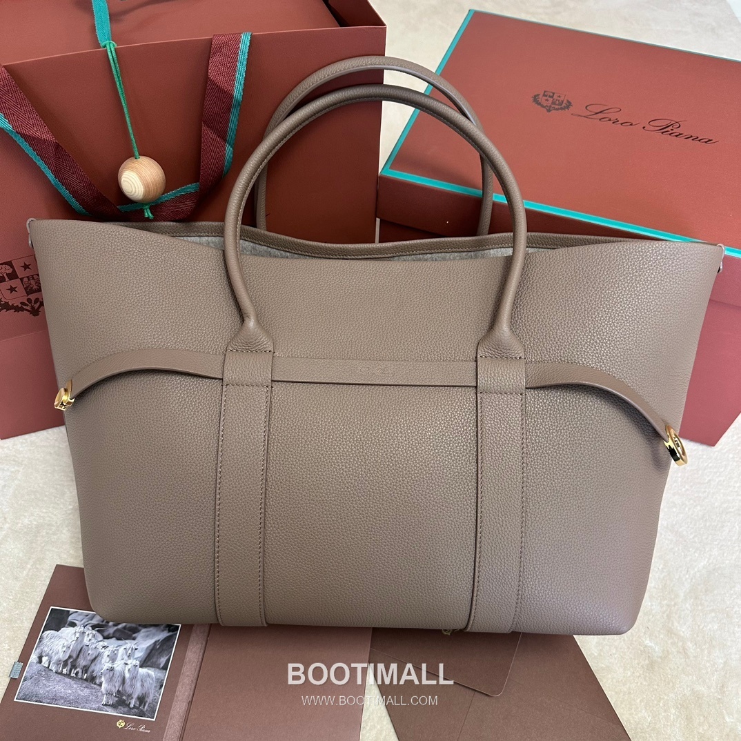 Loro Piana Ghiera Shopper Large Tote Bag FAO7463 로로피아나 기에라 쇼퍼 라지 토트백 그레인 카프스킨 40cm 1