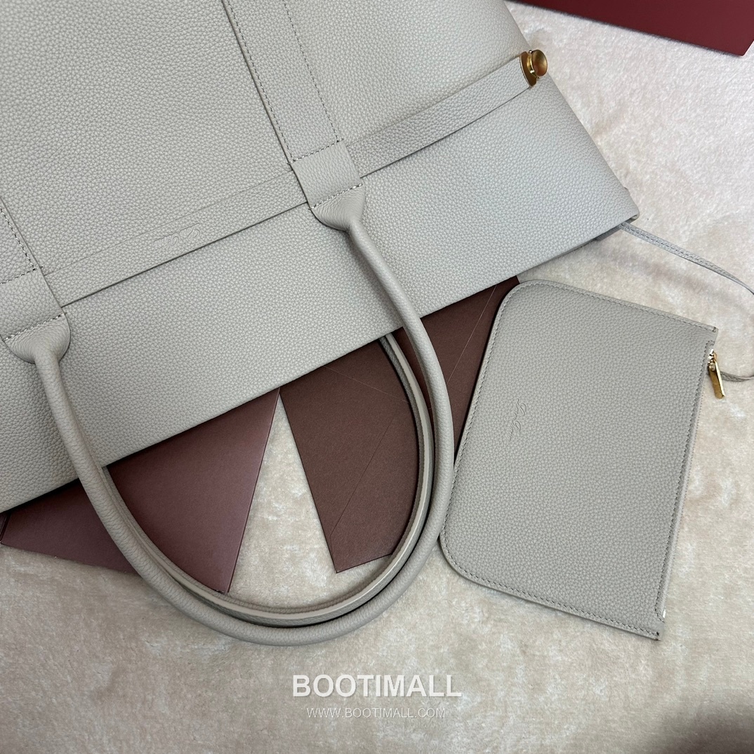 Loro Piana Ghiera Shopper Large Tote Bag FAO7463 로로피아나 기에라 쇼퍼 라지 토트백 그레인 카프스킨 40cm 5