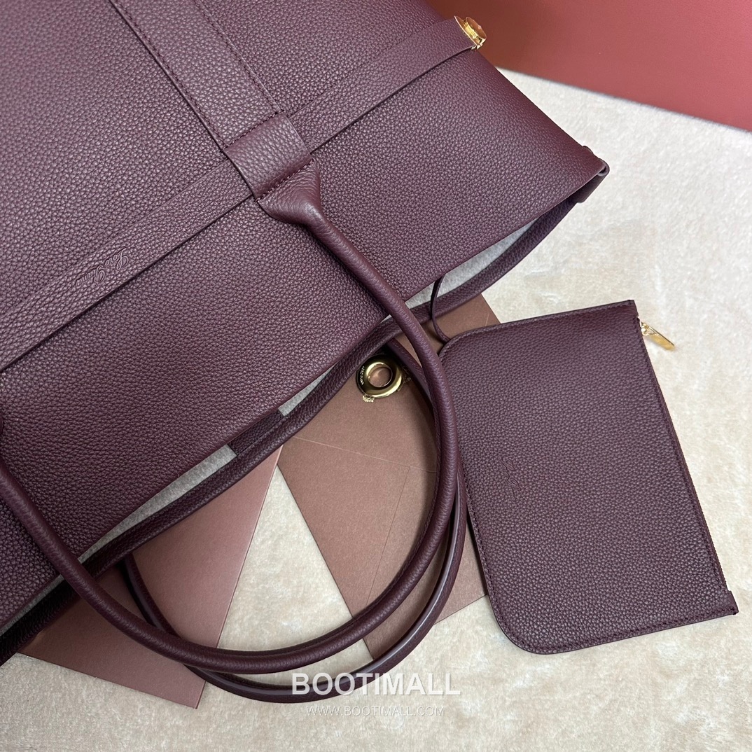 Loro Piana Ghiera Shopper Large Tote Bag FAO7463 로로피아나 기에라 쇼퍼 라지 토트백 그레인 카프스킨 40cm 5