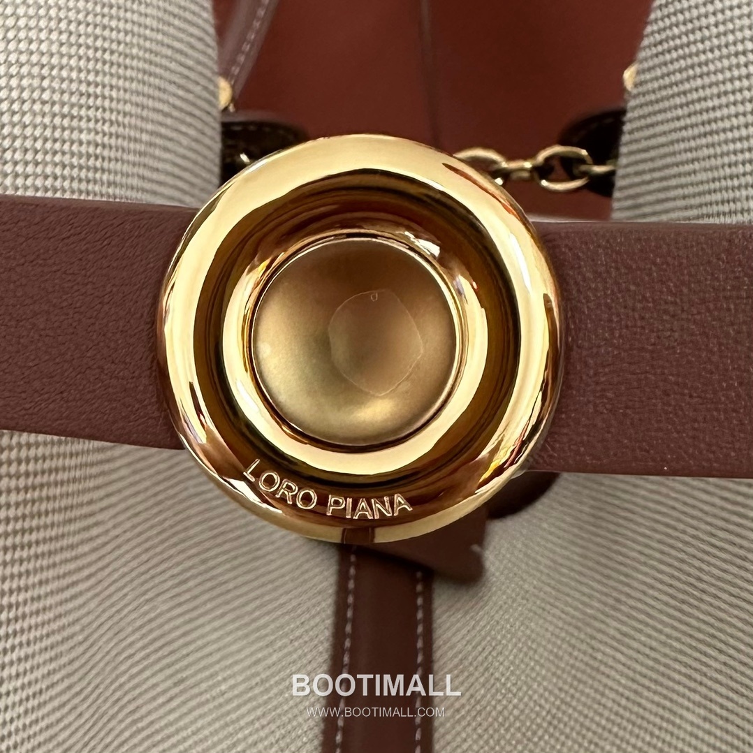 Loro Piana Ghiera Shopper Large Tote Bag FAO7463 로로피아나 기에라 쇼퍼 라지 토트백 캔버스 카프스킨 40cm 6