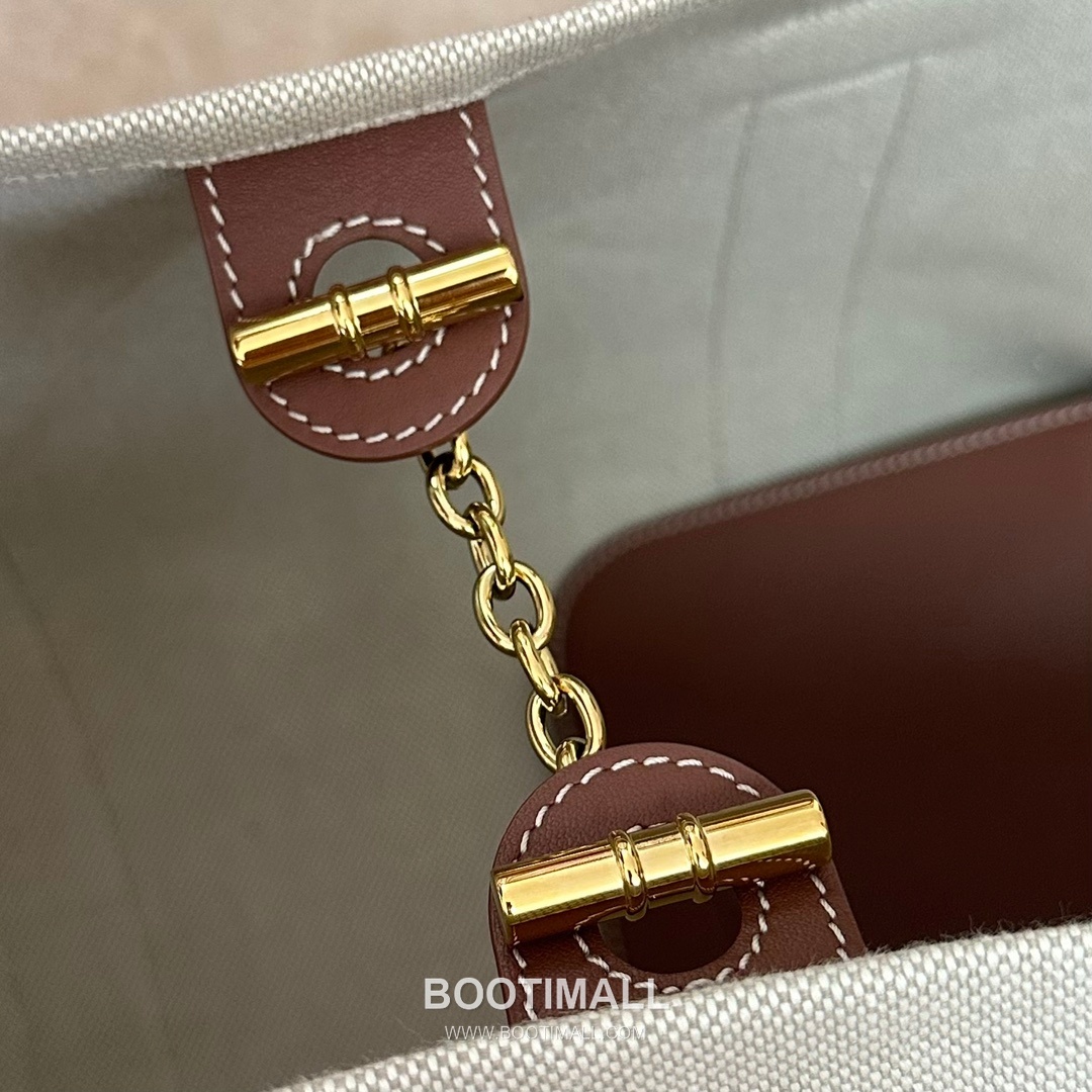 Loro Piana Ghiera Shopper Large Tote Bag FAO7463 로로피아나 기에라 쇼퍼 라지 토트백 캔버스 카프스킨 40cm 8