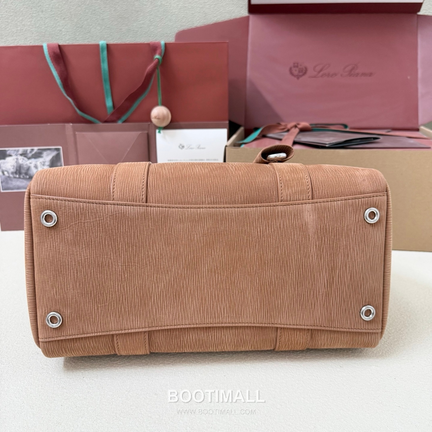 Loro Piana Loom L32 Medium Top Handle Bag 로로피아나 룸 L32 미디엄 토트백 스웨이드 카프스킨 33cm 4