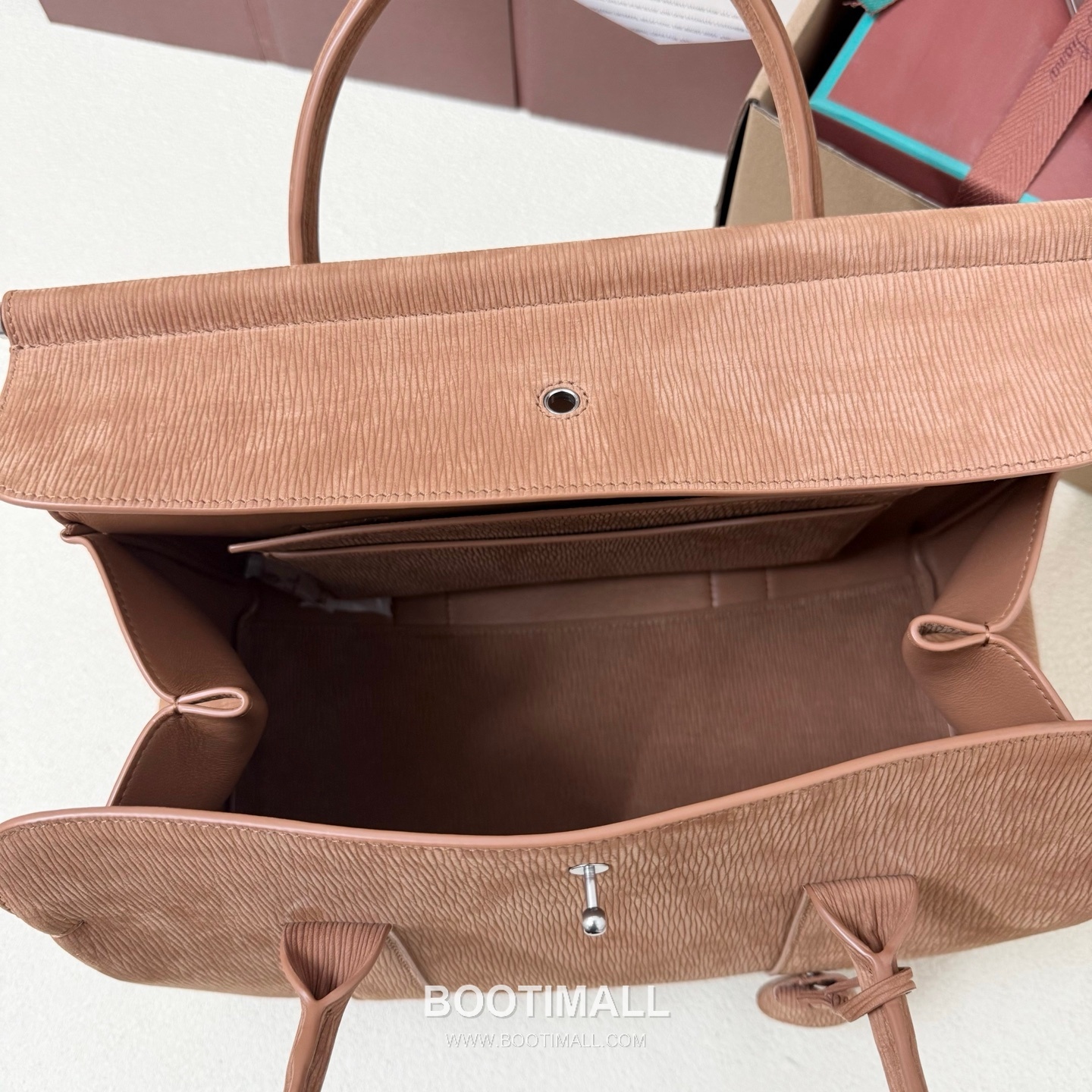 Loro Piana Loom L32 Medium Top Handle Bag 로로피아나 룸 L32 미디엄 토트백 스웨이드 카프스킨 33cm 9