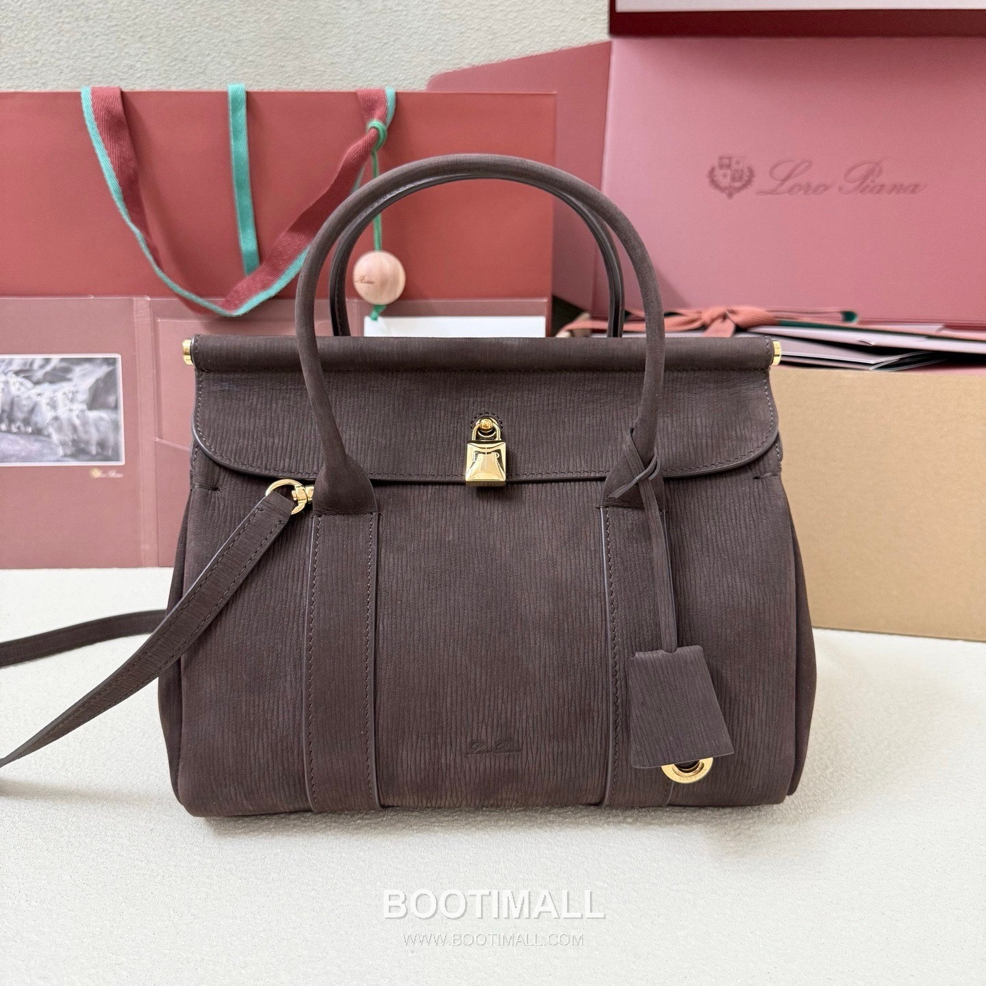 Loro Piana Loom L25 Small Top Handle Bag 로로피아나 룸 L25 스몰 토트백 스웨이드 카프스킨 25cm 1