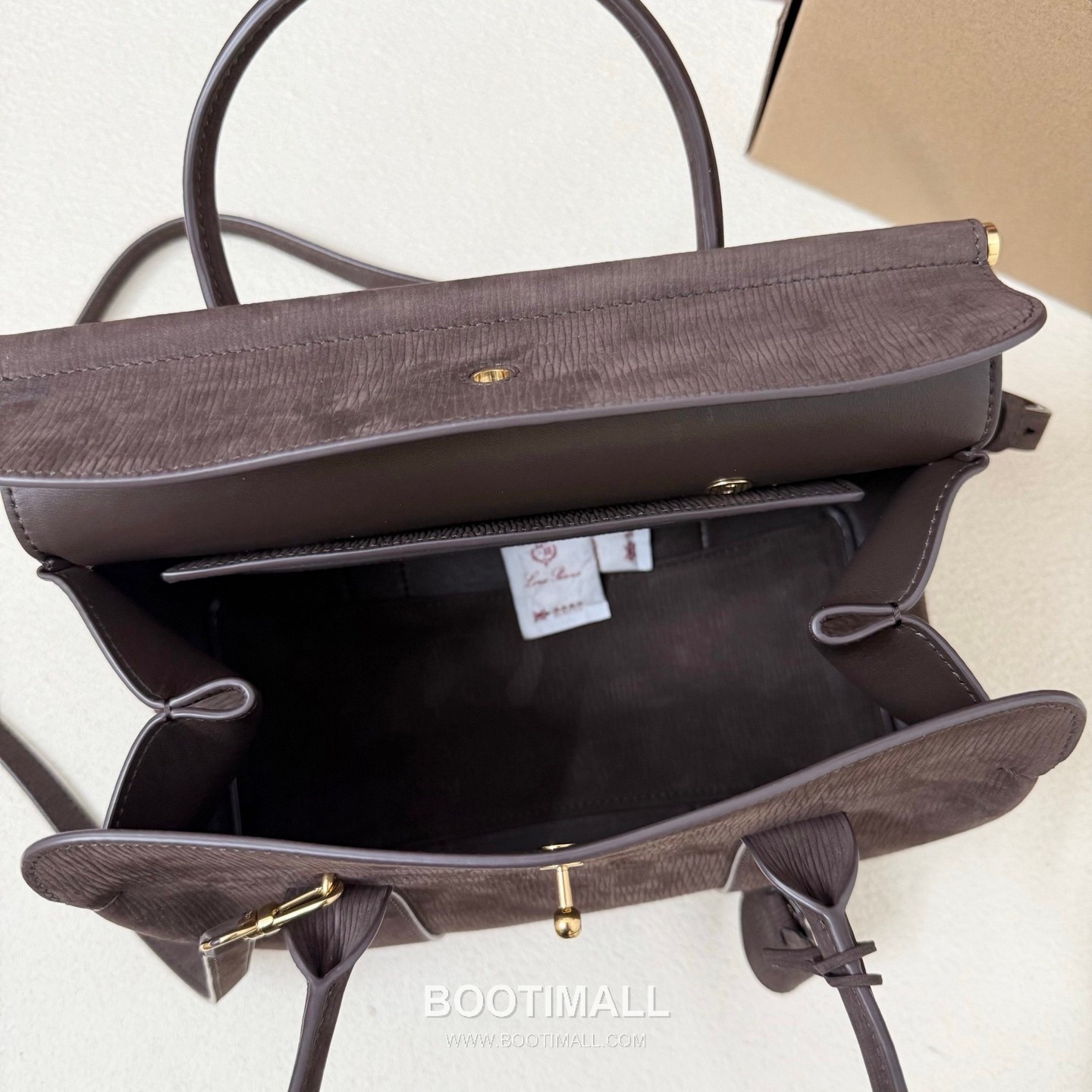 Loro Piana Loom L25 Small Top Handle Bag 로로피아나 룸 L25 스몰 토트백 스웨이드 카프스킨 25cm 9