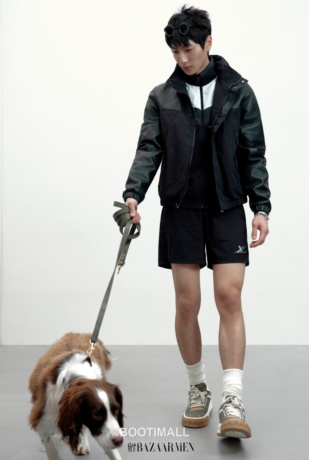 Louis Vuitton Monogram Embossed Mixed Leather Windbreaker Jacket 루이비통 모노그램 엠보싱 믹스드 레더 윈드브레이커 재킷 2