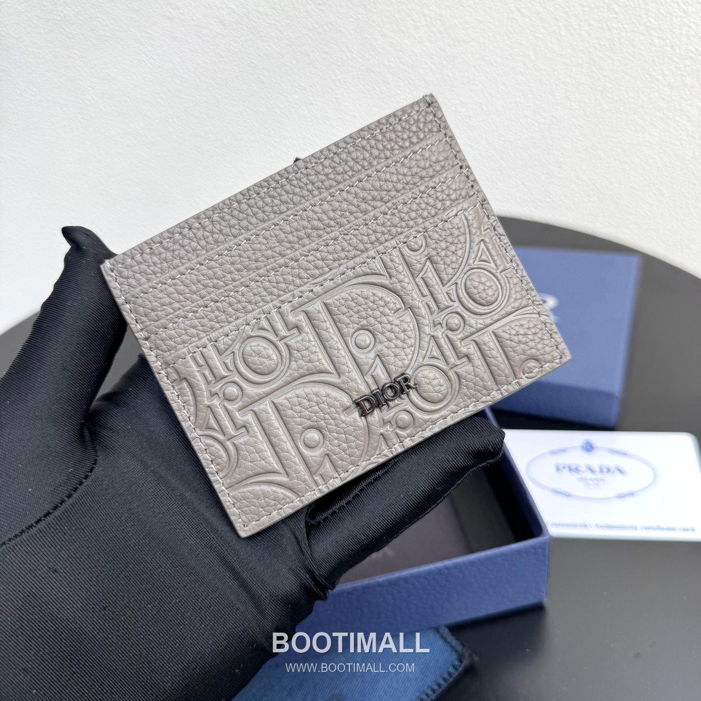 Dior CD Icon Card Holder Grained Calfskin 디올 CD 아이콘 그레인 카프스킨 카드홀더 10cm 1