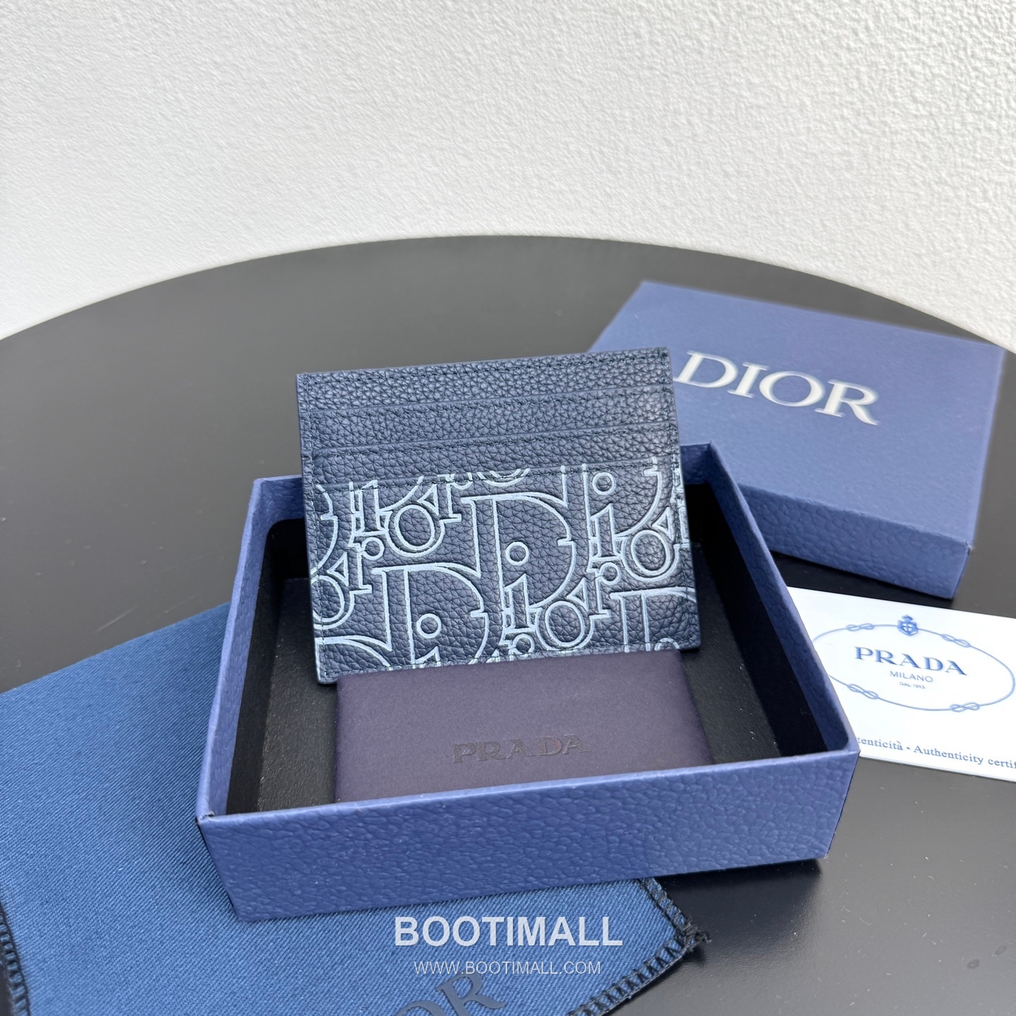 Dior CD Icon Card Holder Grained Calfskin 디올 CD 아이콘 그레인 카프스킨 카드홀더 10cm 3