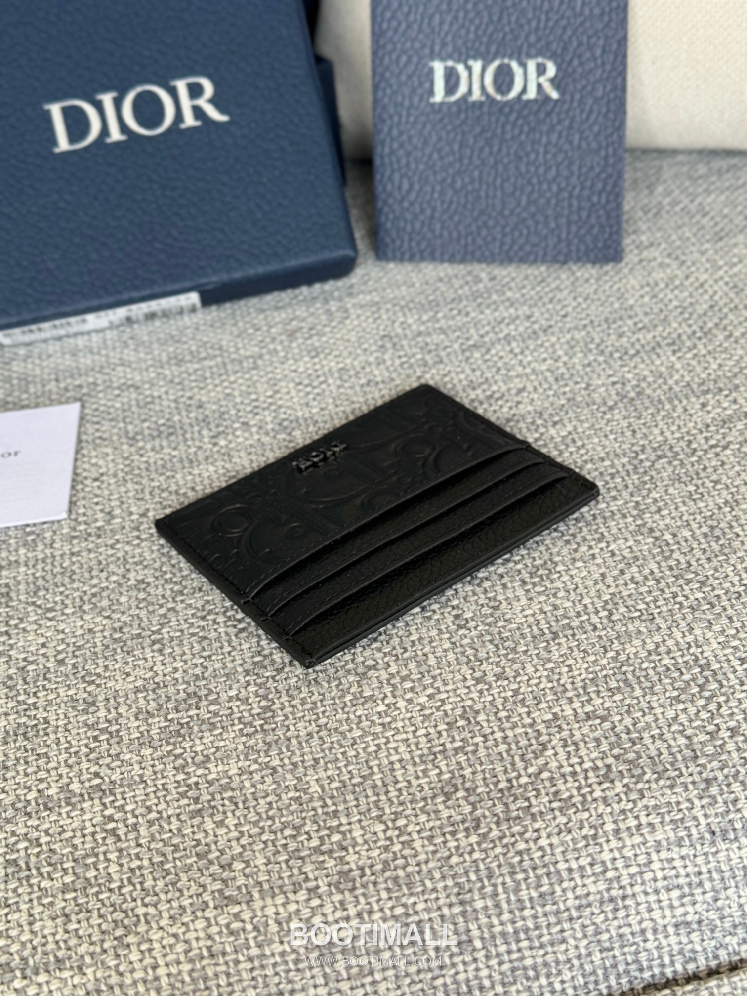 Dior Dior Gravity Pocket Card Holder Black Embossed Calfskin 디올 디올 그라비티 포켓 카드홀더 블랙 엠보스 카프스킨 10cm 3