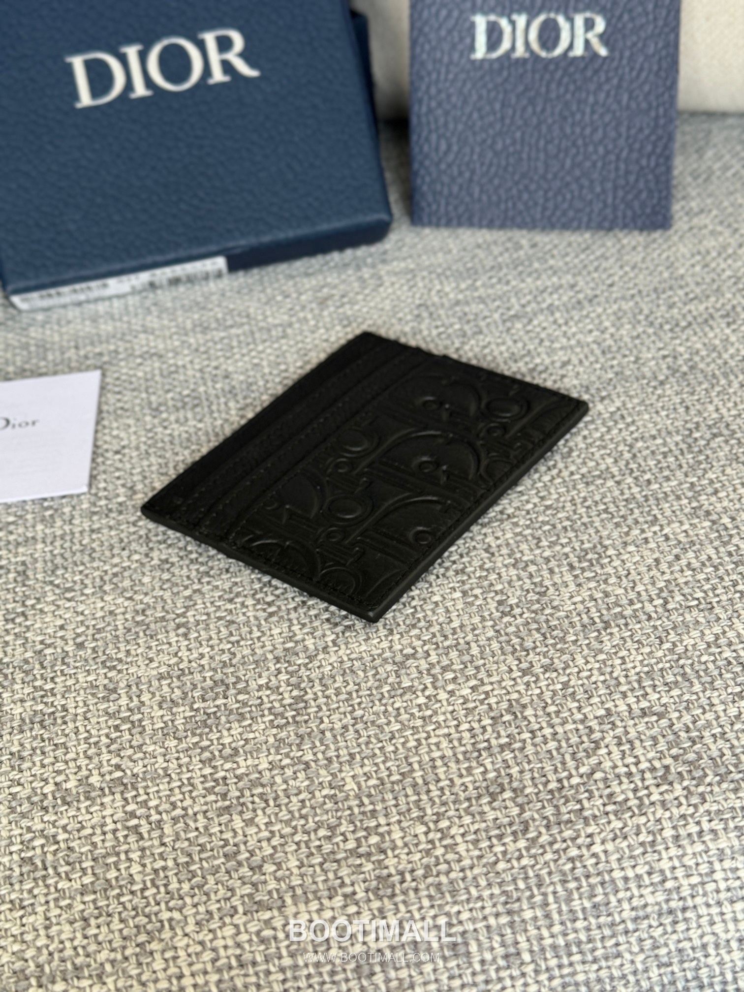 Dior Dior Gravity Pocket Card Holder Black Embossed Calfskin 디올 디올 그라비티 포켓 카드홀더 블랙 엠보스 카프스킨 10cm 4