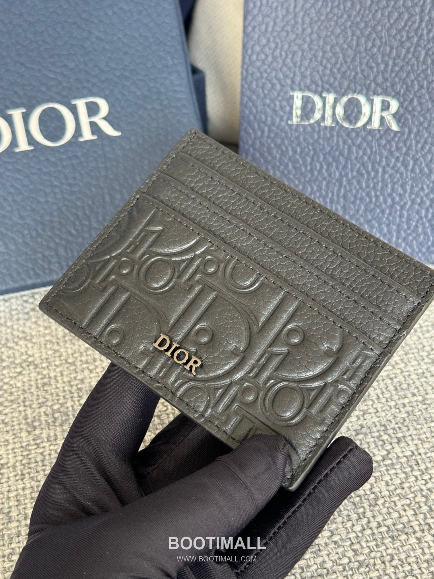 Dior Dior Gravity Pocket Card Holder Black Embossed Calfskin 디올 디올 그라비티 포켓 카드홀더 블랙 엠보스 카프스킨 10cm 5