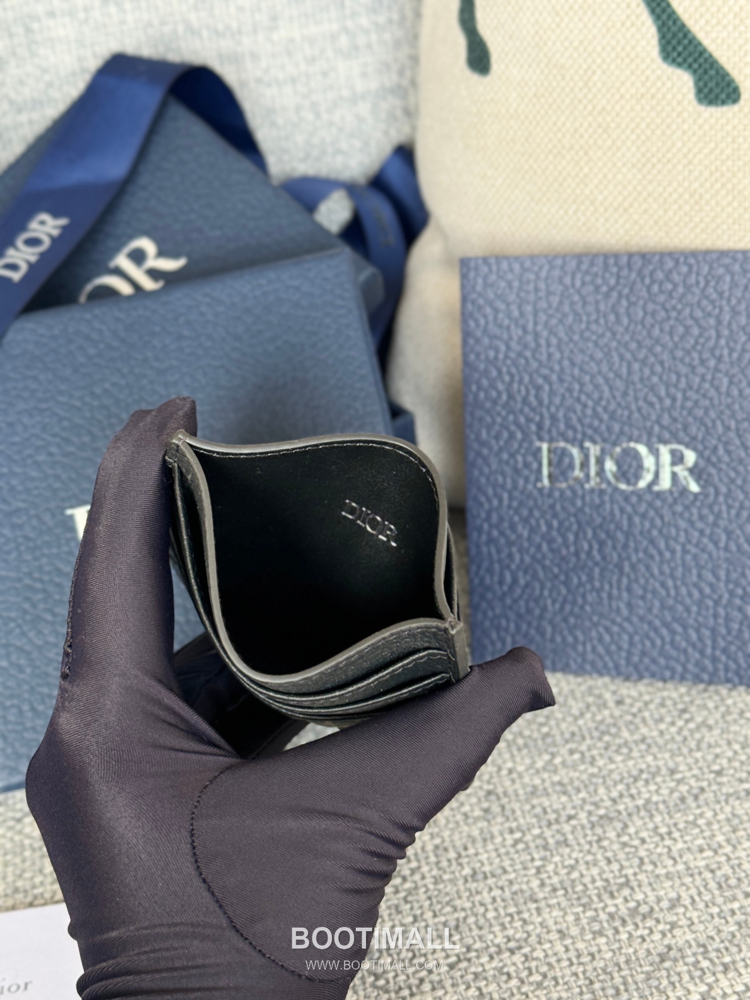 Dior Dior Gravity Pocket Card Holder Black Embossed Calfskin 디올 디올 그라비티 포켓 카드홀더 블랙 엠보스 카프스킨 10cm 6