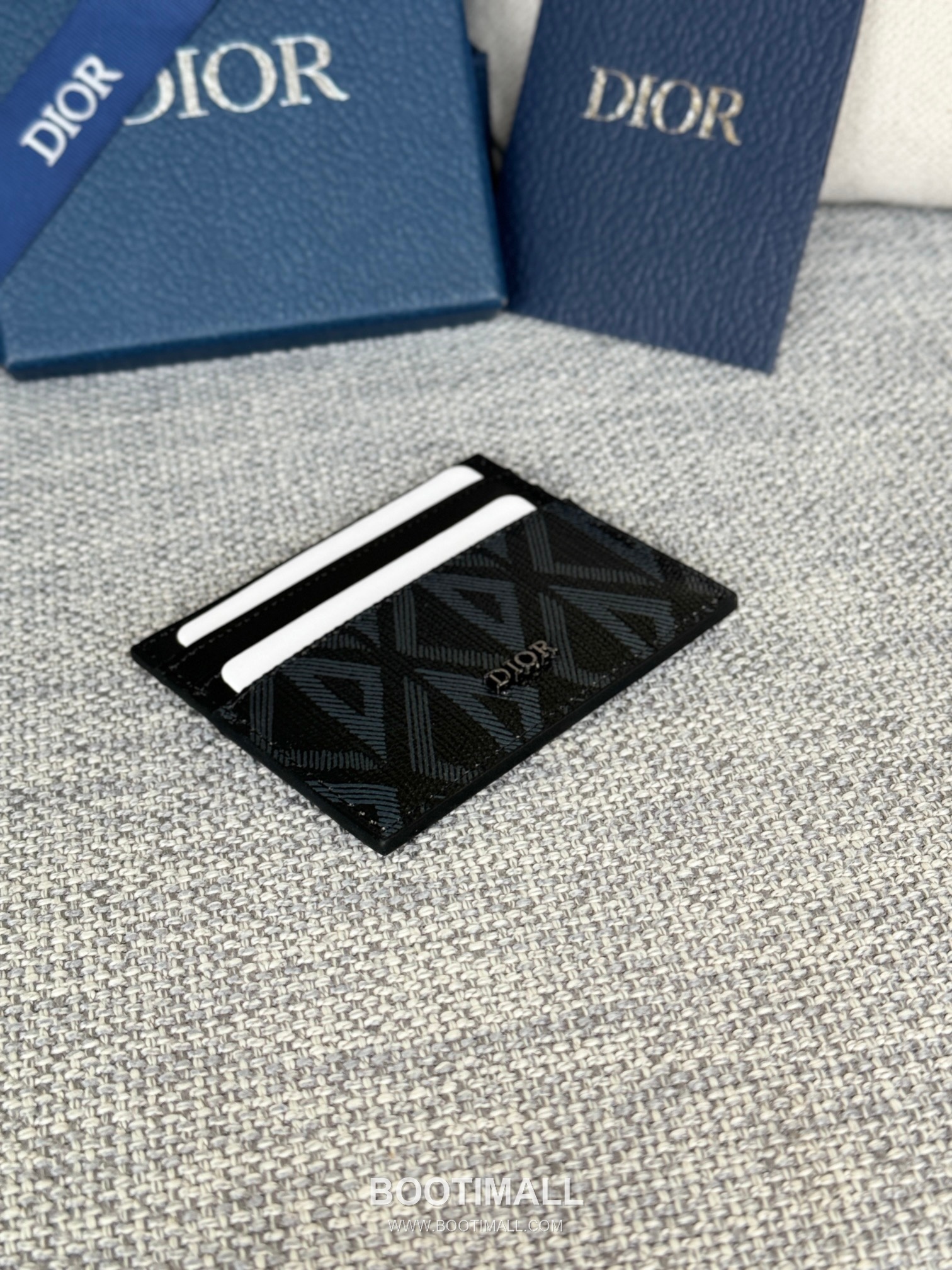 Dior Dior Gravity Pocket Card Holder Black Embossed Calfskin 디올 디올 그라비티 포켓 카드홀더 블랙 엠보스 카프스킨 10cm 4