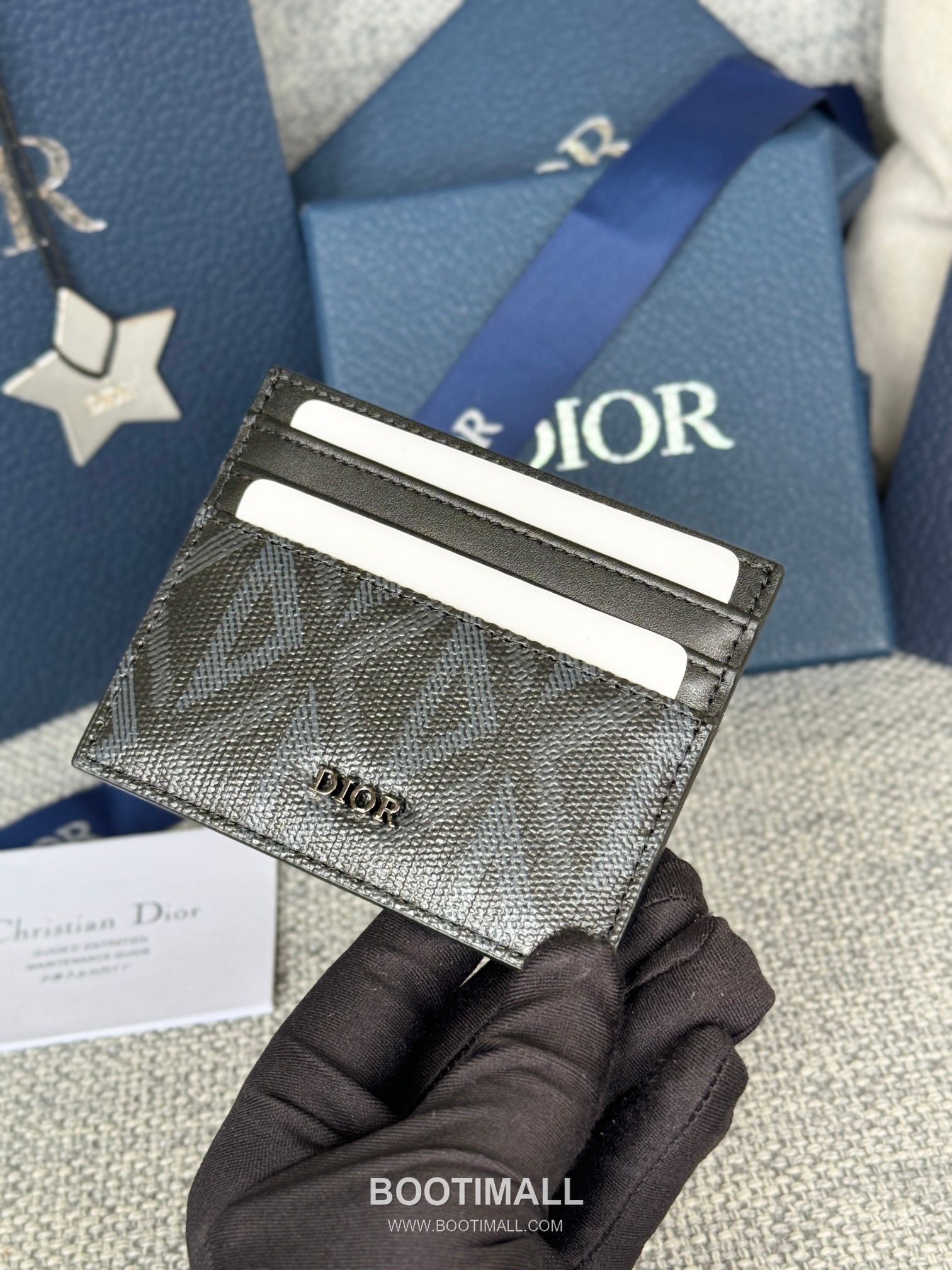 Dior Dior Gravity Pocket Card Holder Black Embossed Calfskin 디올 디올 그라비티 포켓 카드홀더 블랙 엠보스 카프스킨 10cm 5