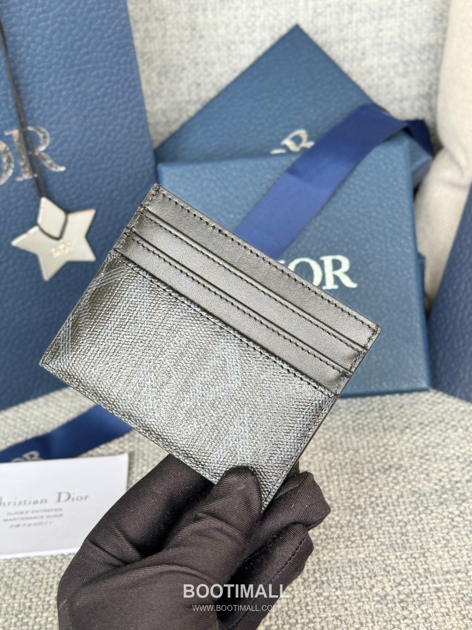 Dior Dior Gravity Pocket Card Holder Black Embossed Calfskin 디올 디올 그라비티 포켓 카드홀더 블랙 엠보스 카프스킨 10cm 6