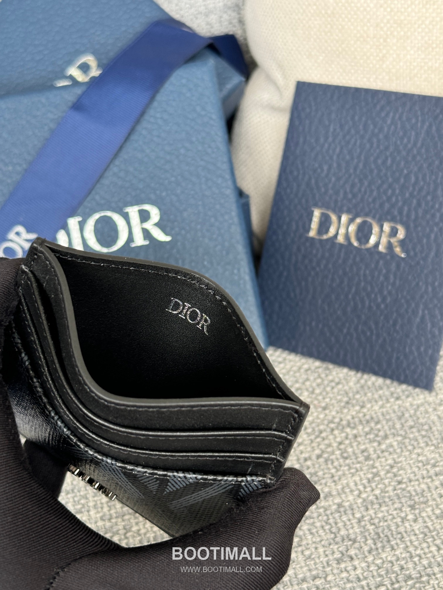 Dior Dior Gravity Pocket Card Holder Black Embossed Calfskin 디올 디올 그라비티 포켓 카드홀더 블랙 엠보스 카프스킨 10cm 9