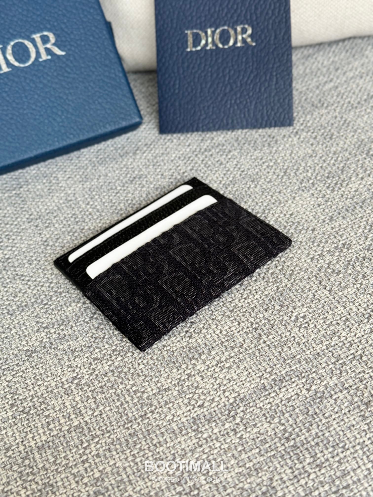 Dior Dior Gravity Card Holder Gunmetal Jacquard 디올 디올 그라비티 카드홀더 건메탈 자카드 10cm 4