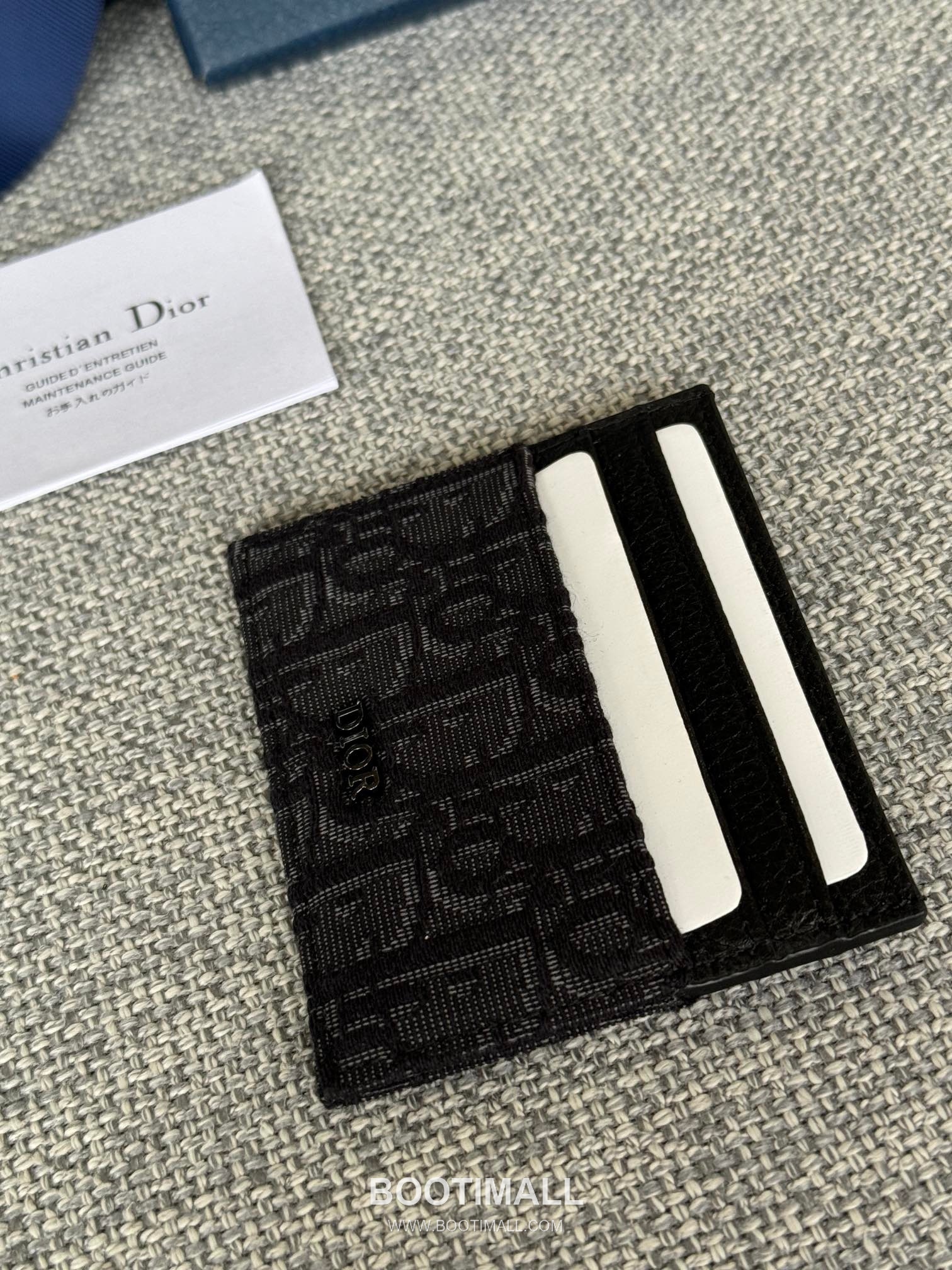 Dior Dior Gravity Card Holder Gunmetal Jacquard 디올 디올 그라비티 카드홀더 건메탈 자카드 10cm 5