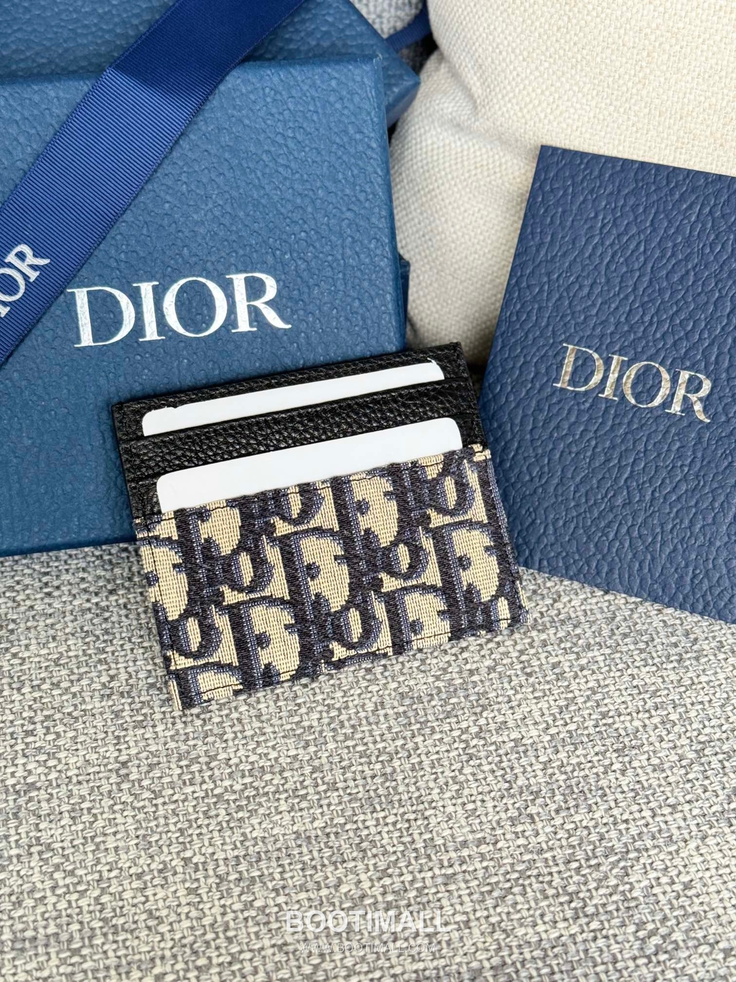Dior Dior Gravity Card Holder Gunmetal Jacquard 디올 디올 그라비티 카드홀더 건메탈 자카드 10cm 2
