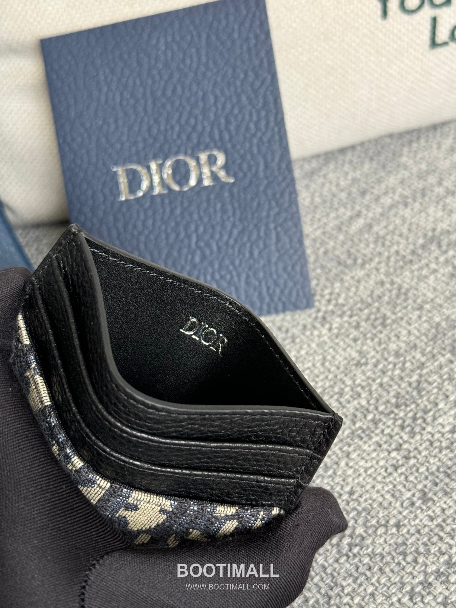 Dior Dior Gravity Card Holder Gunmetal Jacquard 디올 디올 그라비티 카드홀더 건메탈 자카드 10cm 8