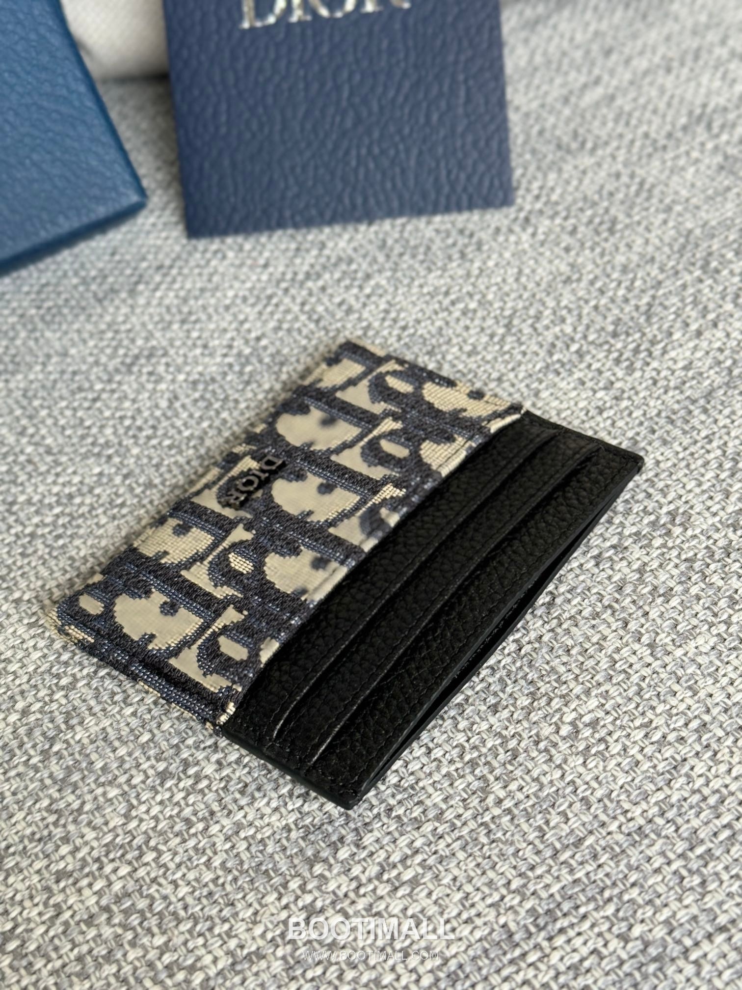 Dior Dior Gravity Card Holder Gunmetal Jacquard 디올 디올 그라비티 카드홀더 건메탈 자카드 10cm 9