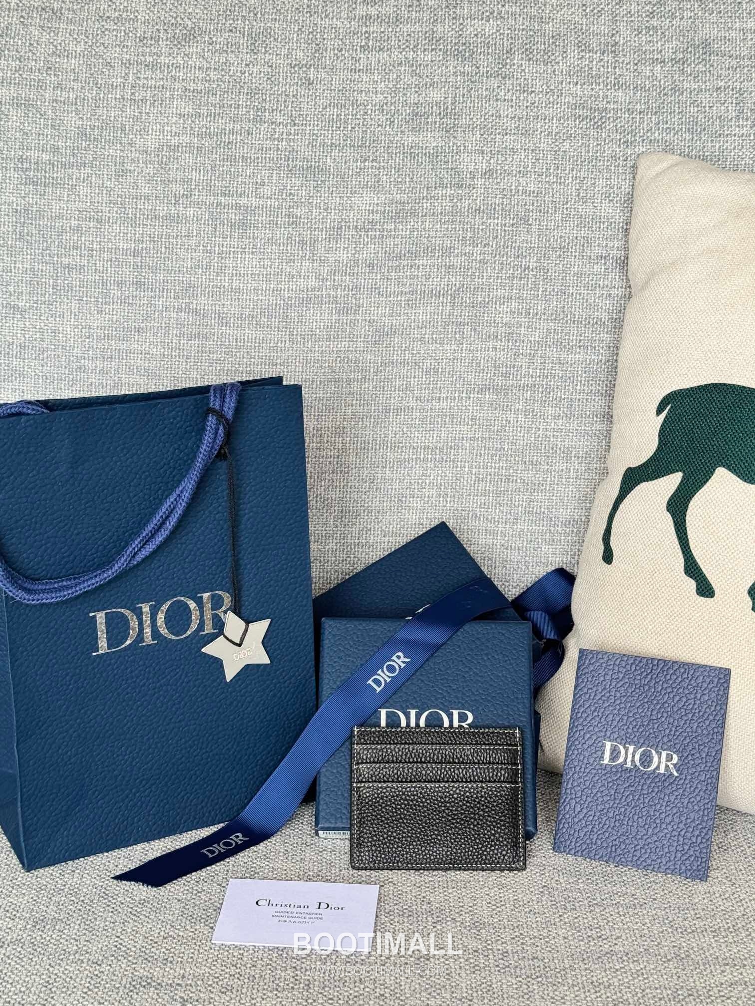 Dior Saddle Card Holder Oblique Jacquard & Grained Calfskin 디올 새들 카드홀더 오블리크 자카드 & 그레인 카프스킨 10cm 2