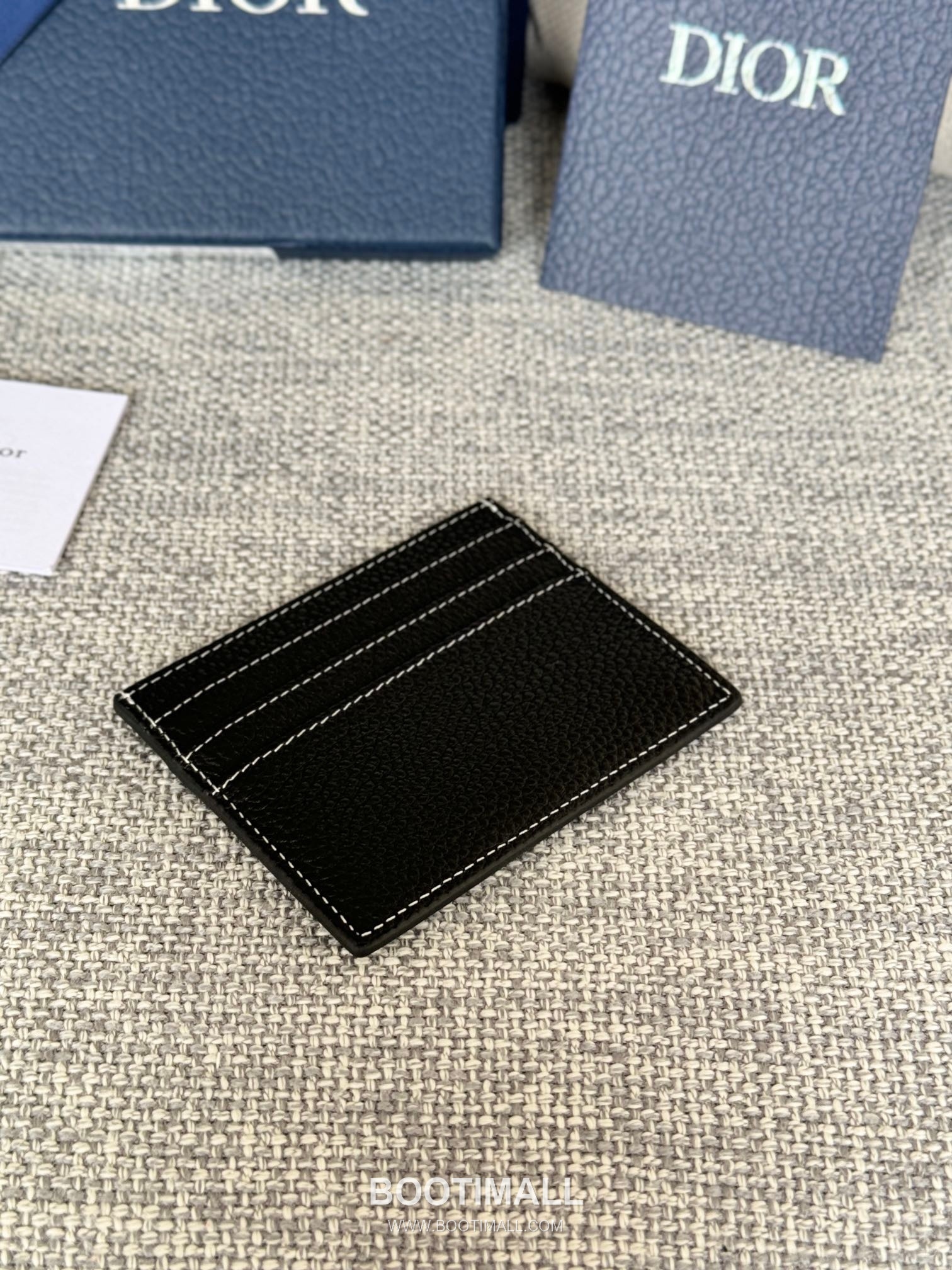 Dior Saddle Card Holder Oblique Jacquard & Grained Calfskin 디올 새들 카드홀더 오블리크 자카드 & 그레인 카프스킨 10cm 5