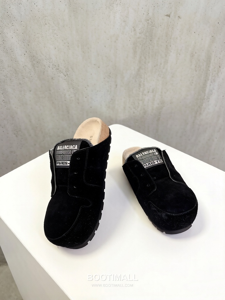 Balenciaga Fur Mule Sandals Black 발렌시아가 퍼 뮬 샌들 블랙 4