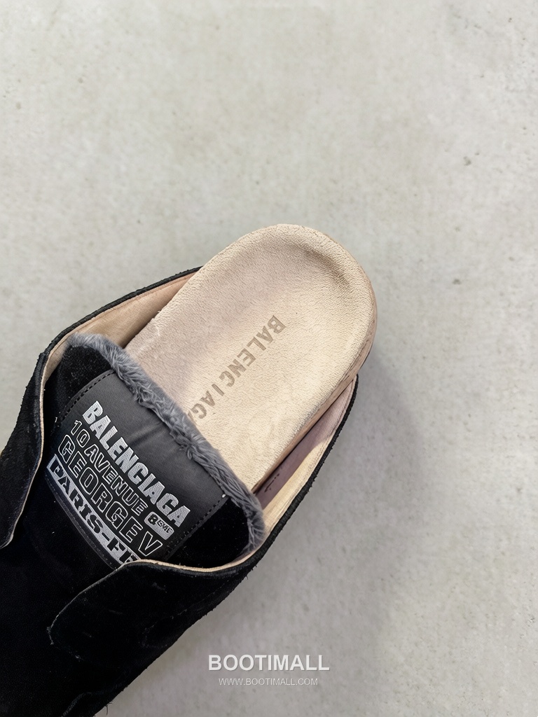 Balenciaga Fur Mule Sandals Black 발렌시아가 퍼 뮬 샌들 블랙 5