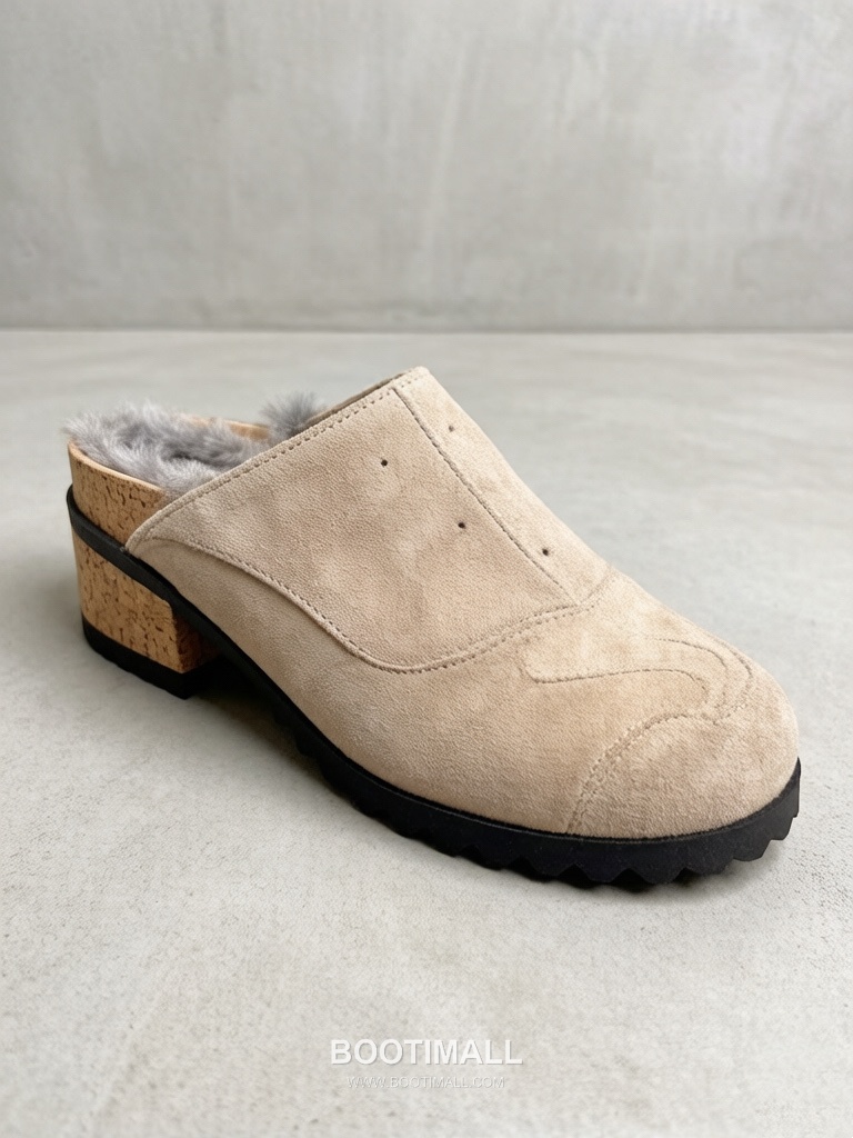 Balenciaga Fur Mule Sandals Black 발렌시아가 퍼 뮬 샌들 블랙 6