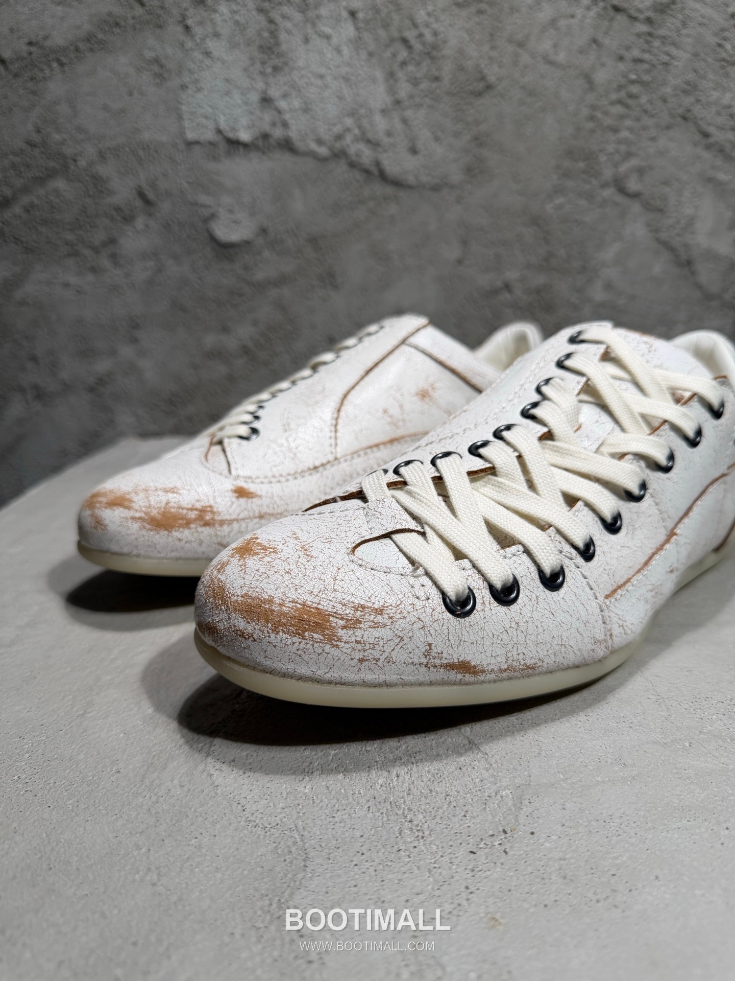 NO/FAITH STUDIOS Distressed Leather Sneakers 2026SS 노페이스 스튜디오 디스트로이드 레더 스니커즈 6
