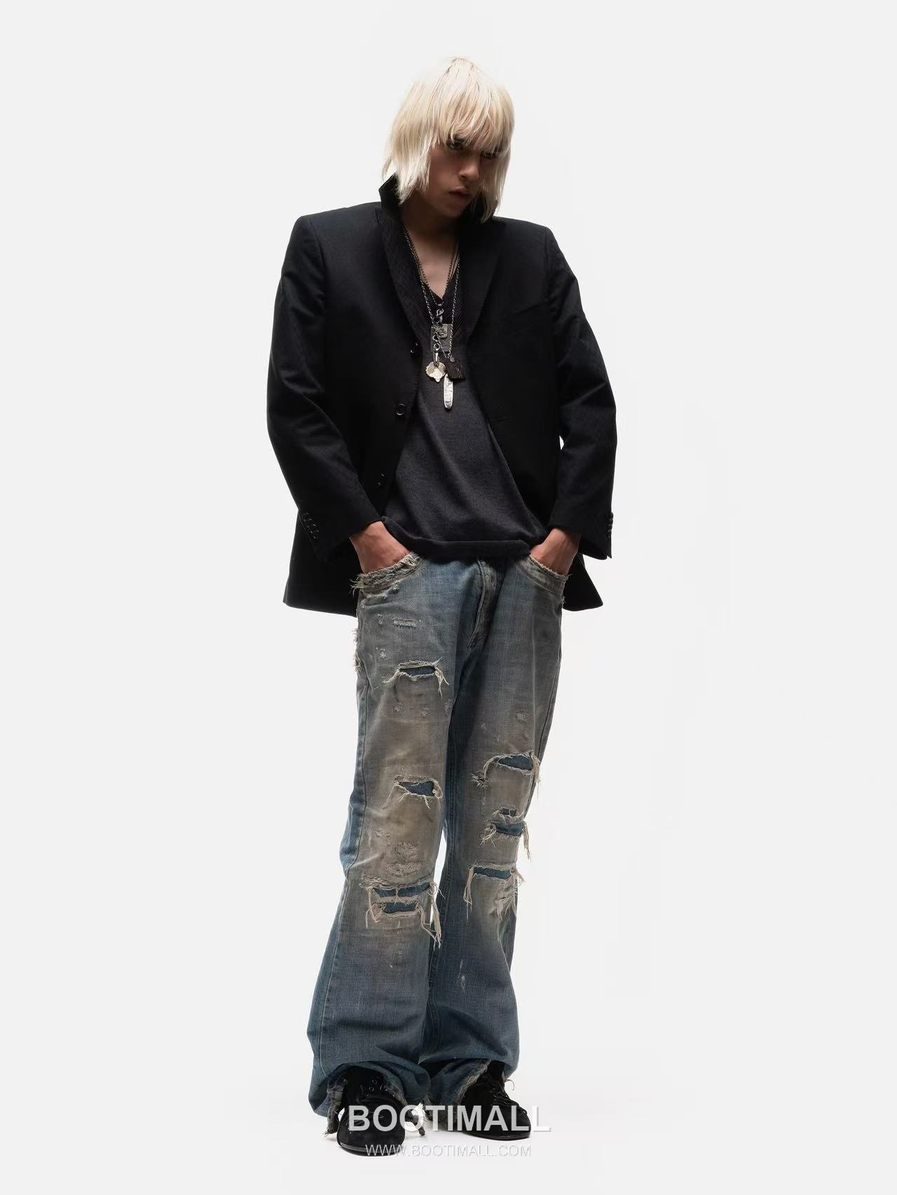 NO/FAITH STUDIOS Distressed Leather Sneakers 2026SS 노페이스 스튜디오 디스트로이드 레더 스니커즈 13