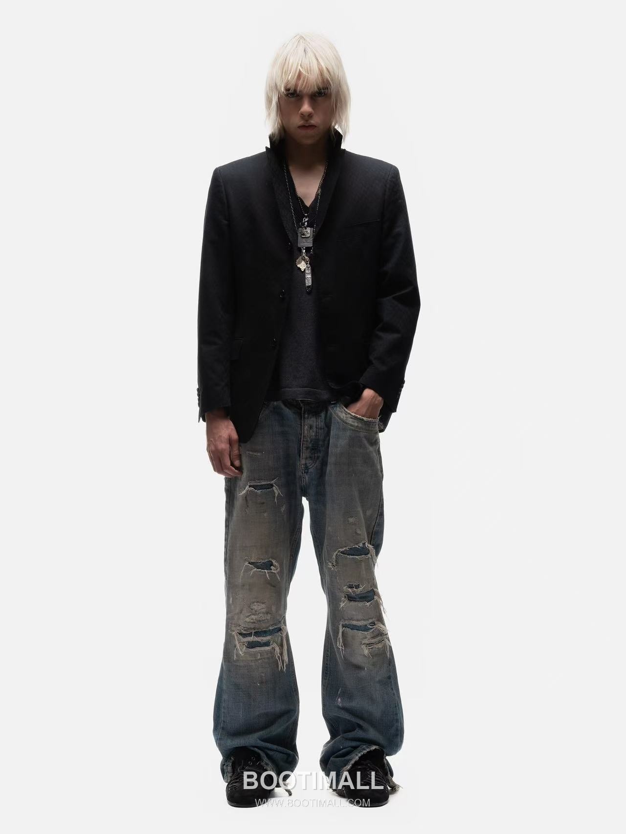 NO/FAITH STUDIOS Distressed Leather Sneakers 2026SS 노페이스 스튜디오 디스트로이드 레더 스니커즈 15