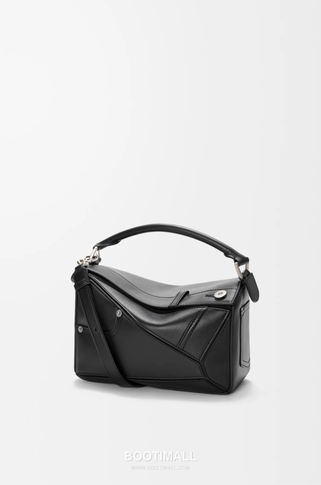 Loewe Panta Puzzle Small Shiny Calfskin Black Handbag 로에베 판타 퍼즐 스몰 052557100 샤이니 카프스킨 블랙 핸드백 24cm 2