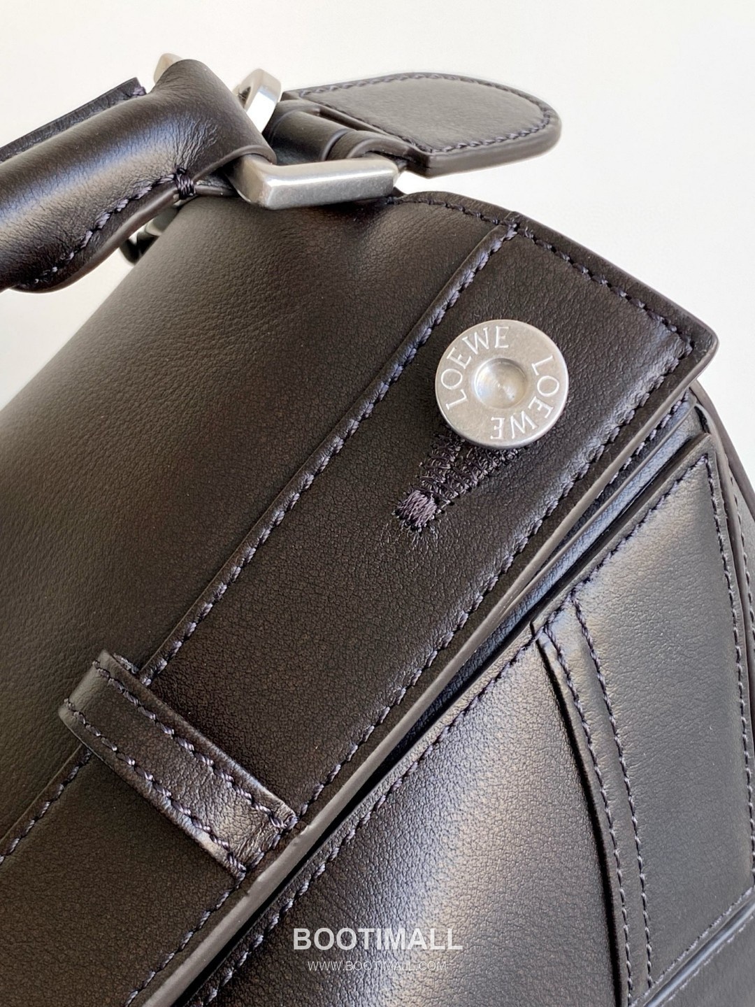 Loewe Panta Puzzle Small Shiny Calfskin Brown Handbag 로에베 판타 퍼즐 스몰 052557100 샤이니 카프스킨 브라운 핸드백 24cm 14