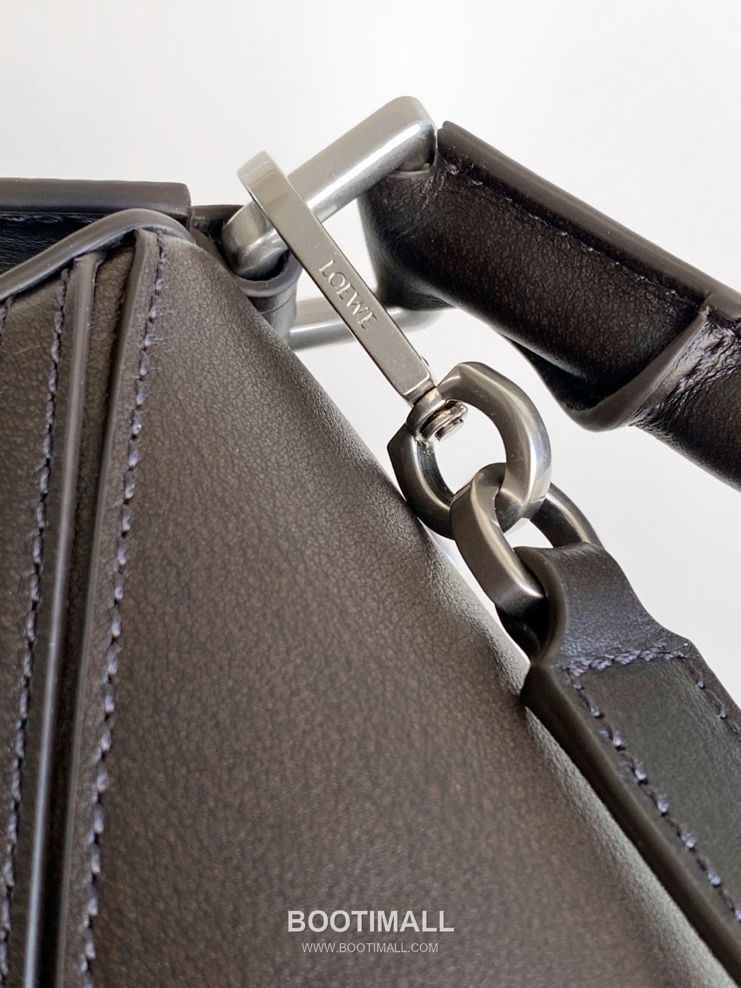 Loewe Panta Puzzle Small Shiny Calfskin Brown Handbag 로에베 판타 퍼즐 스몰 052557100 샤이니 카프스킨 브라운 핸드백 24cm 15