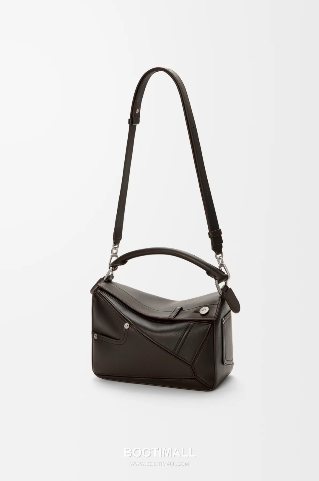 Loewe Panta Puzzle Small Shiny Calfskin Brown Handbag 로에베 판타 퍼즐 스몰 052557100 샤이니 카프스킨 브라운 핸드백 24cm 24