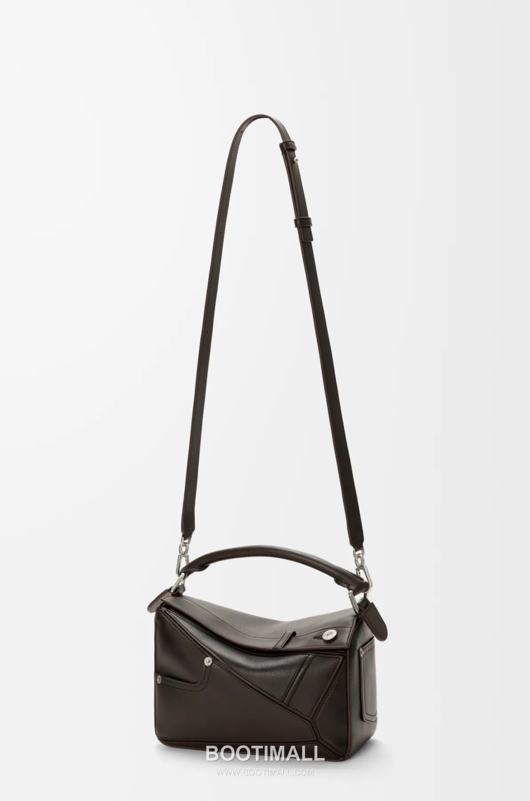 Loewe Panta Puzzle Small Shiny Calfskin Brown Handbag 로에베 판타 퍼즐 스몰 052557100 샤이니 카프스킨 브라운 핸드백 24cm 25