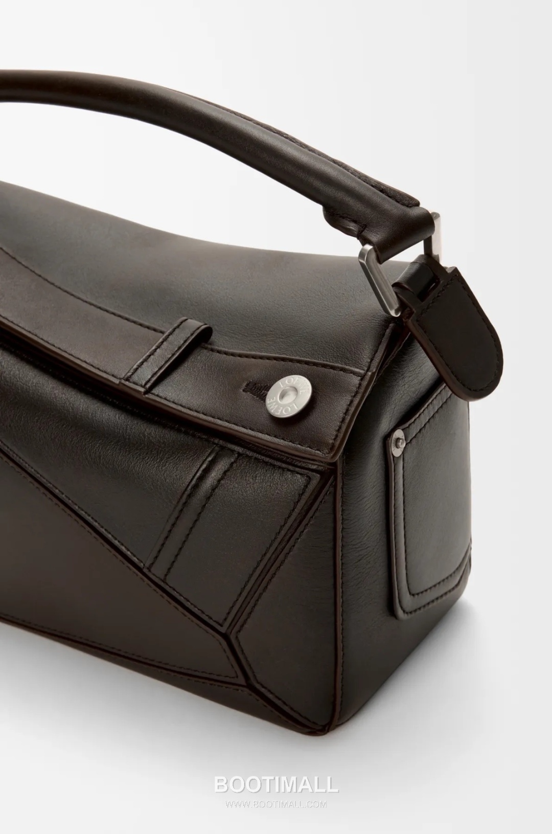 Loewe Panta Puzzle Small Shiny Calfskin Brown Handbag 로에베 판타 퍼즐 스몰 052557100 샤이니 카프스킨 브라운 핸드백 24cm 27