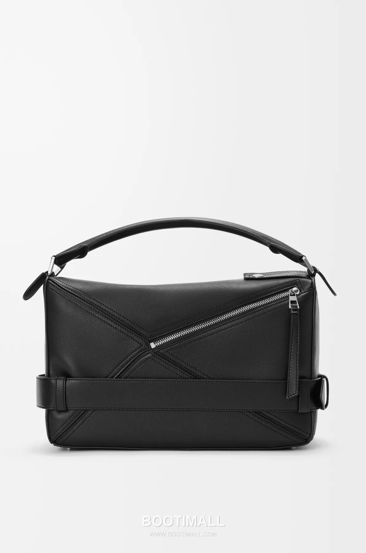 Loewe Puzzle Biker Large Shiny Calfskin Black Handbag 로에베 퍼즐 바이커 라지 652566115 샤이니 카프스킨 블랙 핸드백 33cm 4