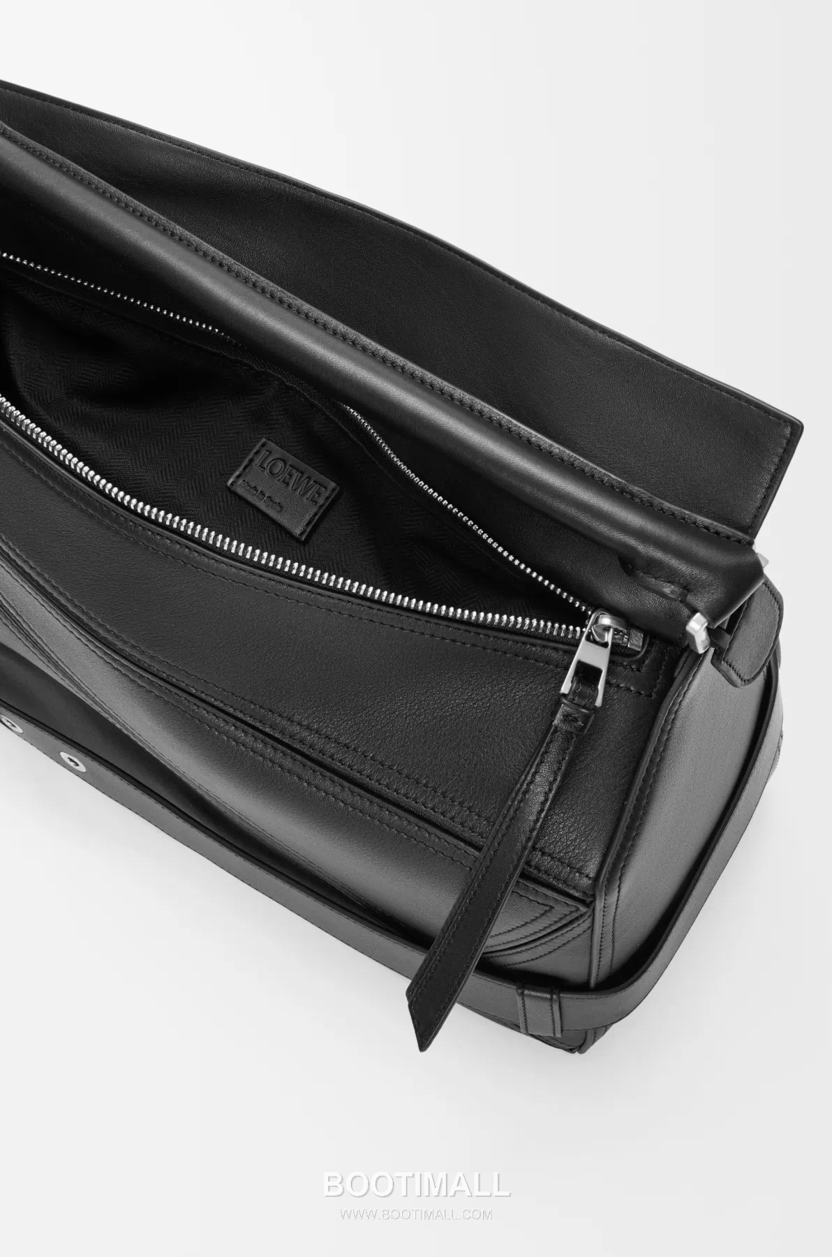 Loewe Puzzle Biker Large Shiny Calfskin Black Handbag 로에베 퍼즐 바이커 라지 652566115 샤이니 카프스킨 블랙 핸드백 33cm 7